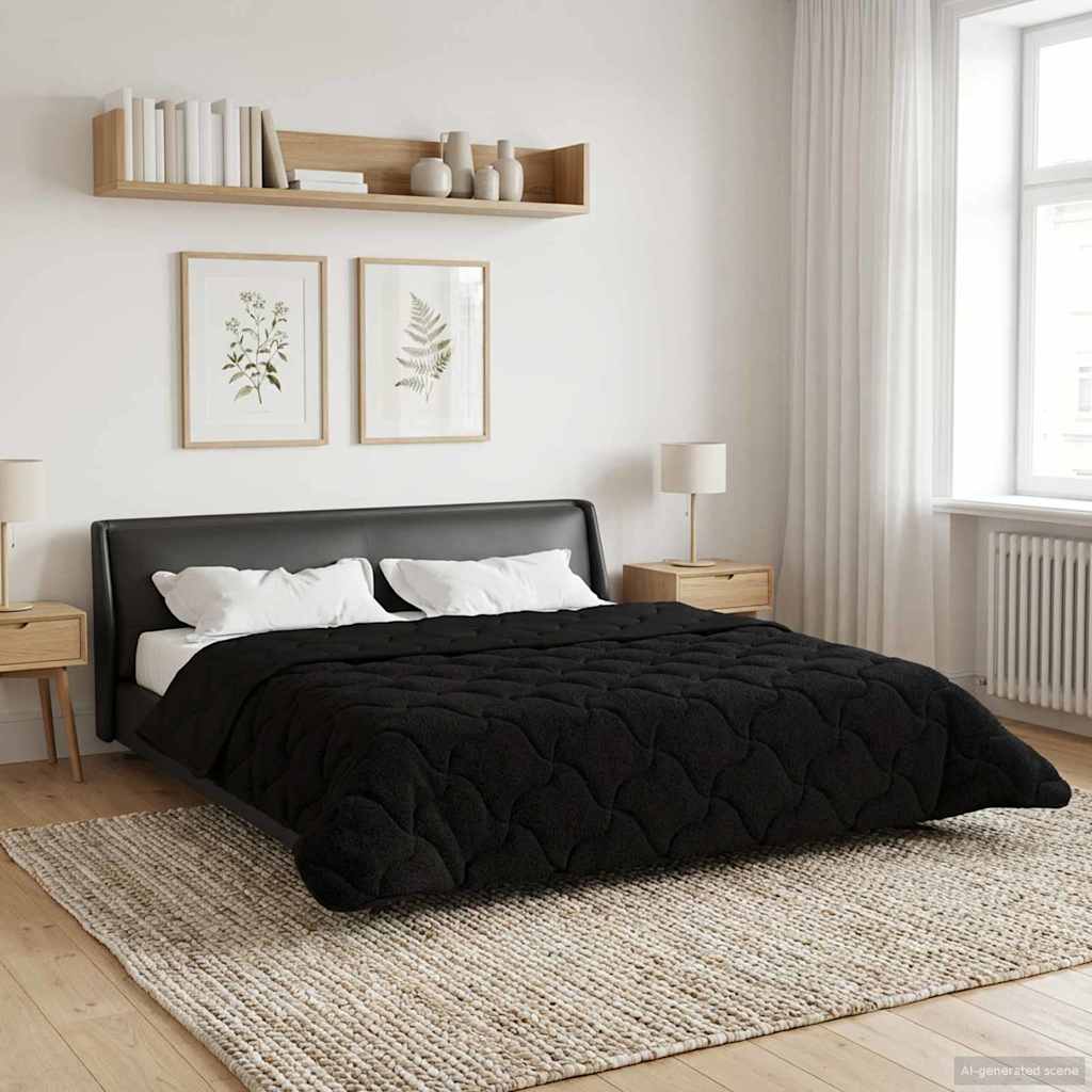 vidaXL Zomer Dekbed Roze 135 x 200 cm Microfiber en Teddy fleece