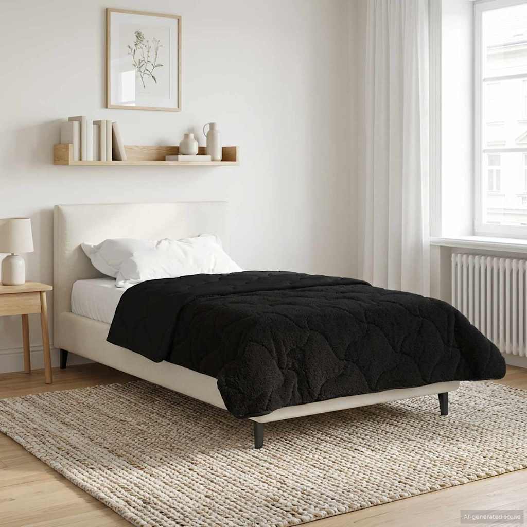 vidaXL Zomer Dekbed Roze 135 x 200 cm Microfiber en Teddy fleece