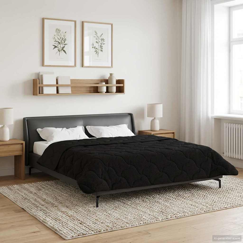 vidaXL Zomer Dekbed Roze 135 x 200 cm Microfiber en Teddy fleece