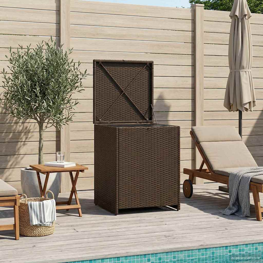 vidaXL Kussenbox 55 x 55 x 69 cm staal