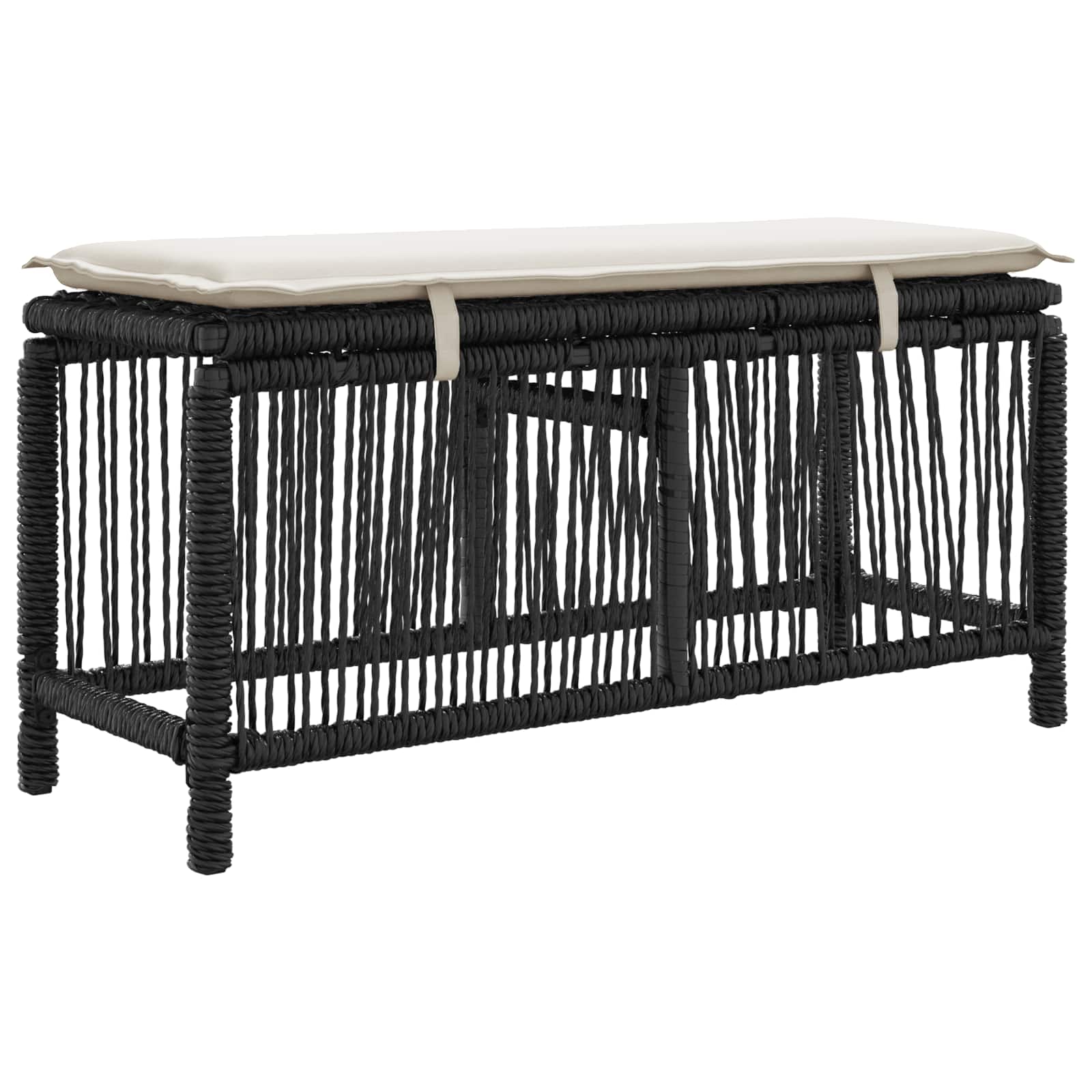 vidaXL Tuin eettafelset 3 pcs Grijs en Donkergrijs poly rattan