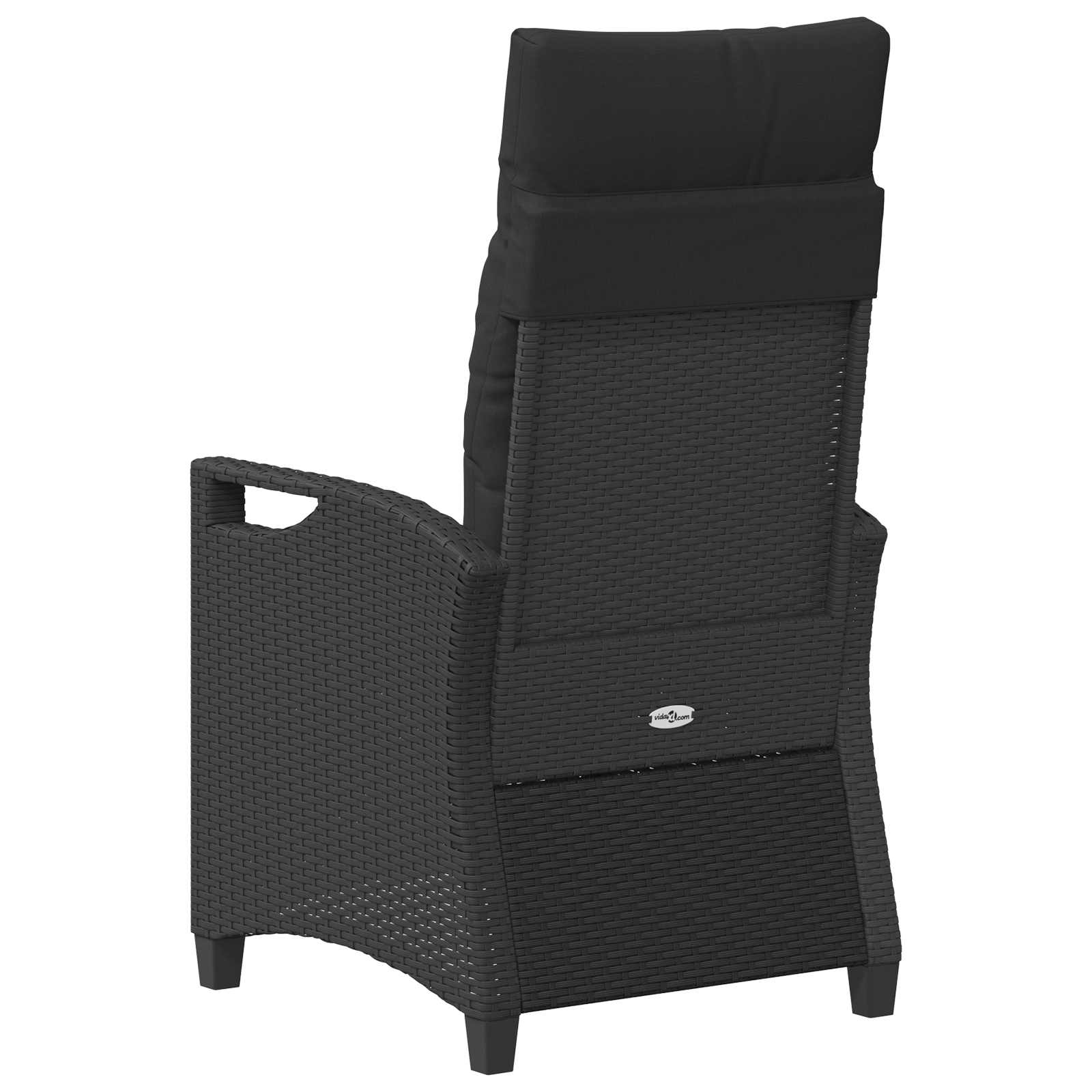 vidaXL Tuinstoel 2 pcs Zwart en Crème 56 x 60 x 112 cm