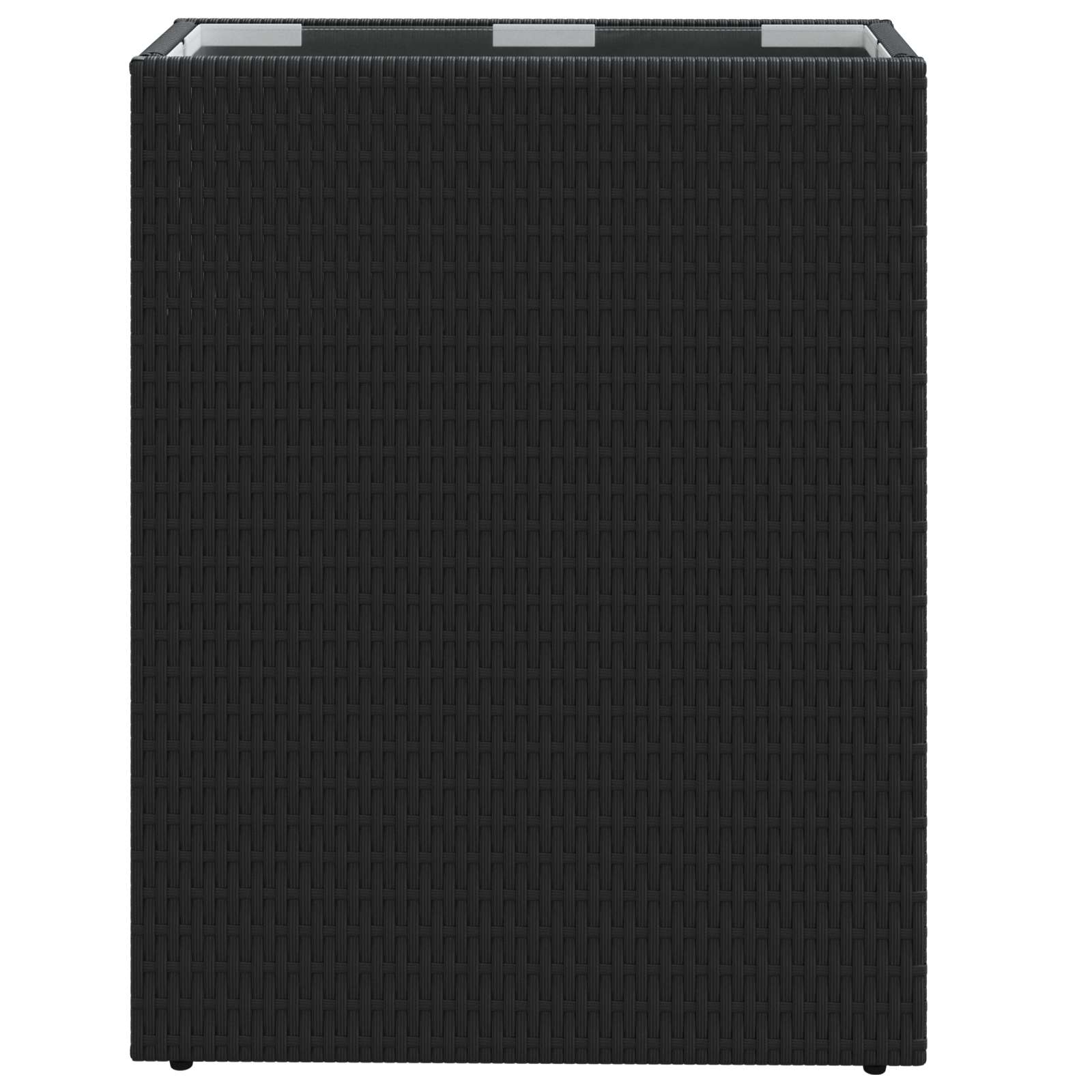 vidaXL Hoge Plantenbak Zwart 55 x 22 x 70 cm polyrattan