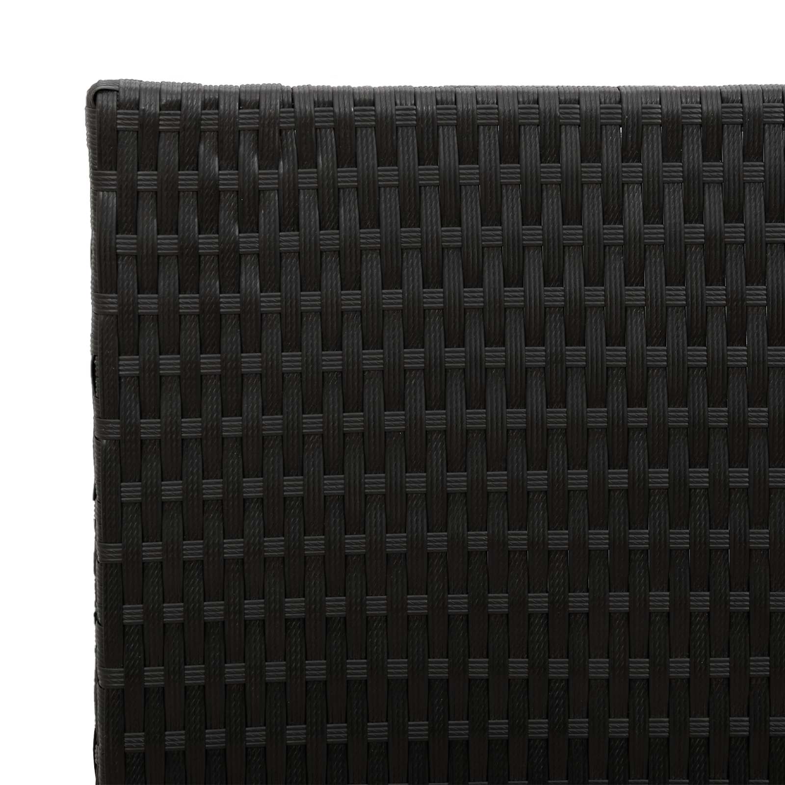 vidaXL Hoge Plantenbak Zwart 55 x 22 x 70 cm polyrattan