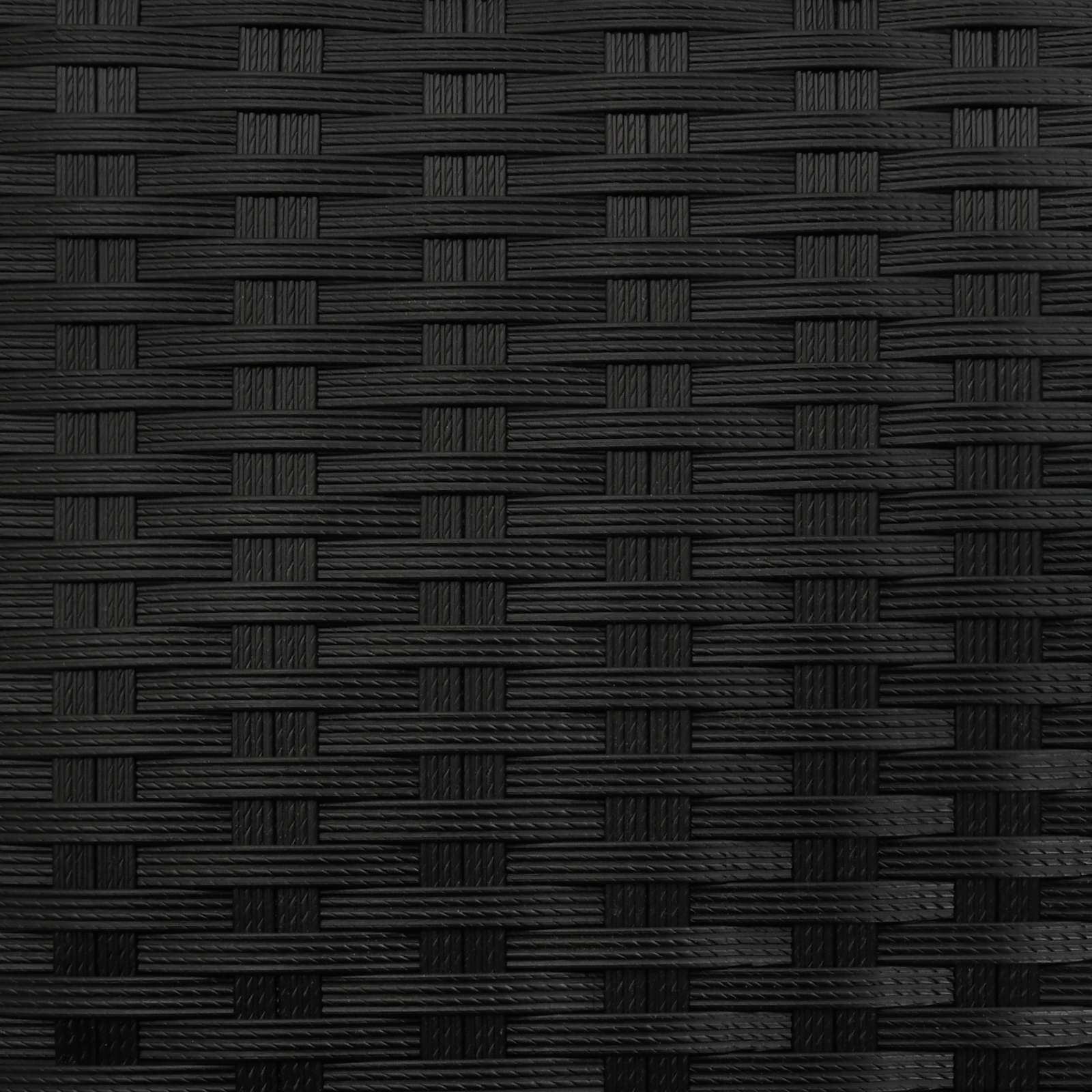 vidaXL Buiten Afvalbak Zwart 40 x 40 x 80 cm poly rattan