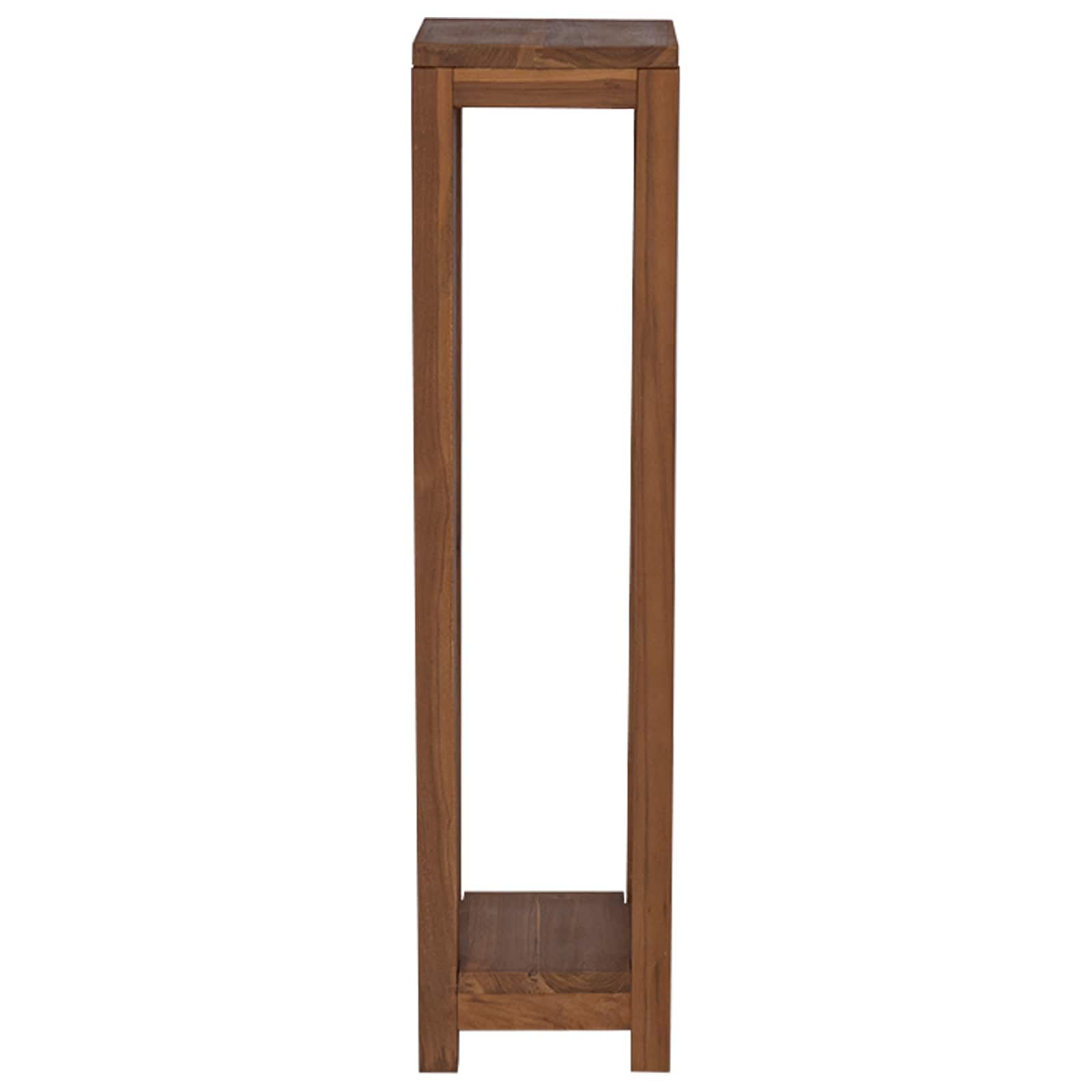 vidaXL Plantenstandaard 3 st Naturel 25 x 25 x 80 cm Massief Teakhout
