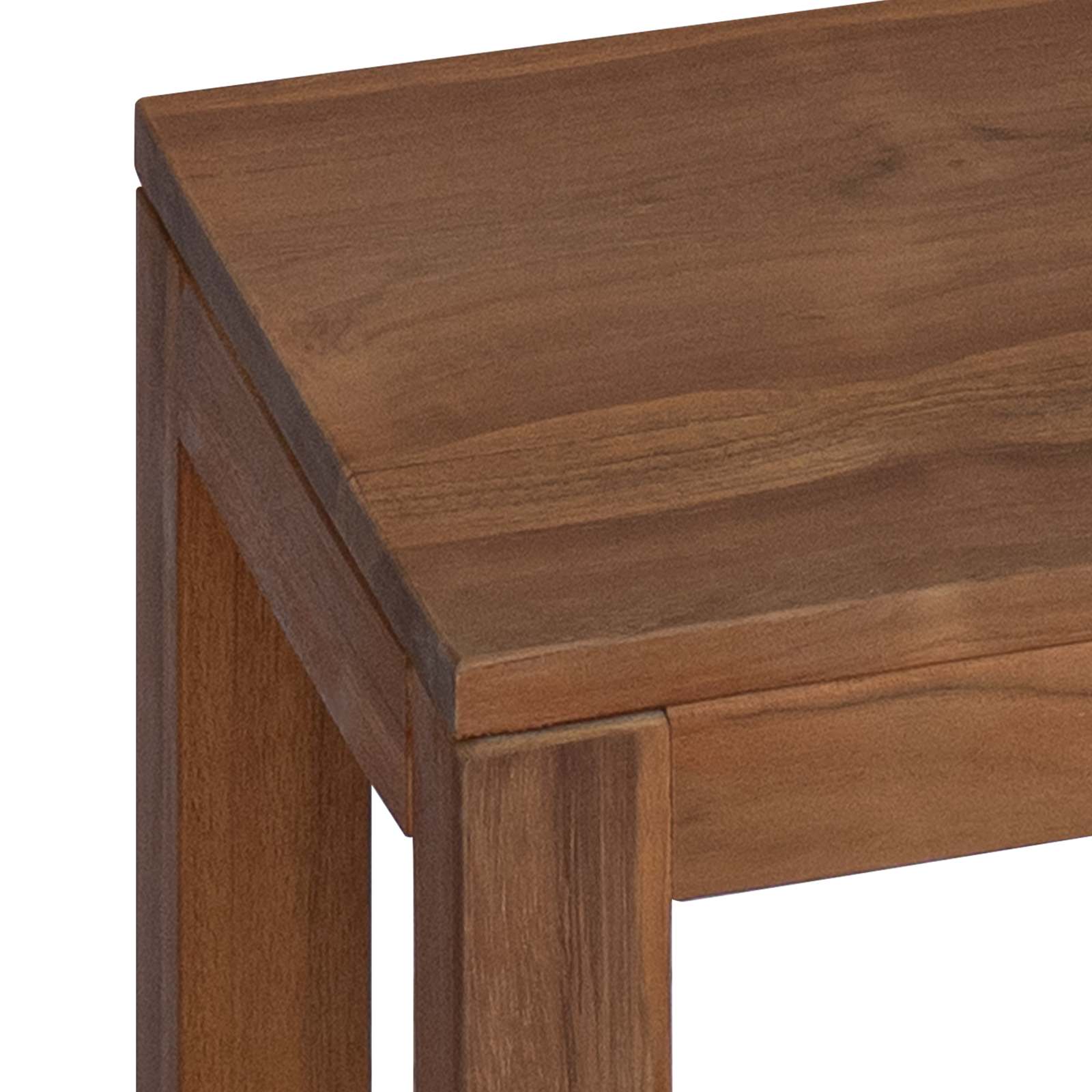 vidaXL Plantenstandaard 3 st Naturel 25 x 25 x 80 cm Massief Teakhout