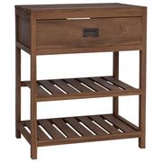 vidaXL Badkamerkast Naturel 60 x 45 x 75 cm Massief Teakhout