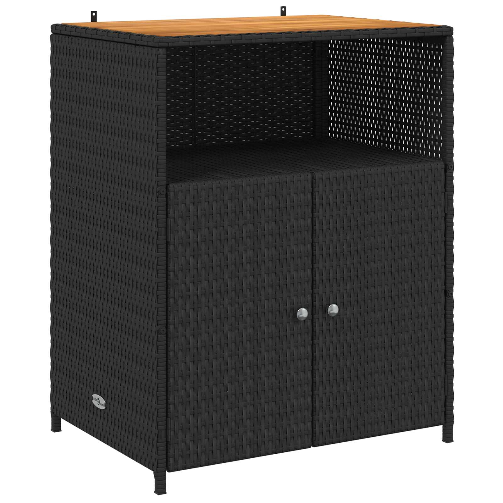 vidaXL Kast met plank Grijs 70 x 50 x 87 cm Polyester en Roly Ratten