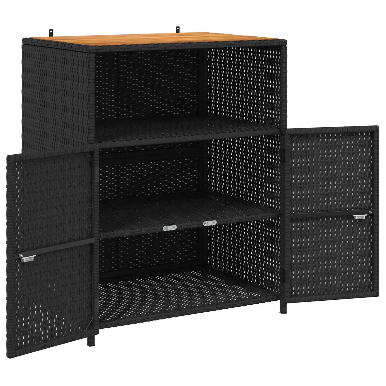 vidaXL Kast met plank Grijs 70 x 50 x 87 cm Polyester en Roly Ratten