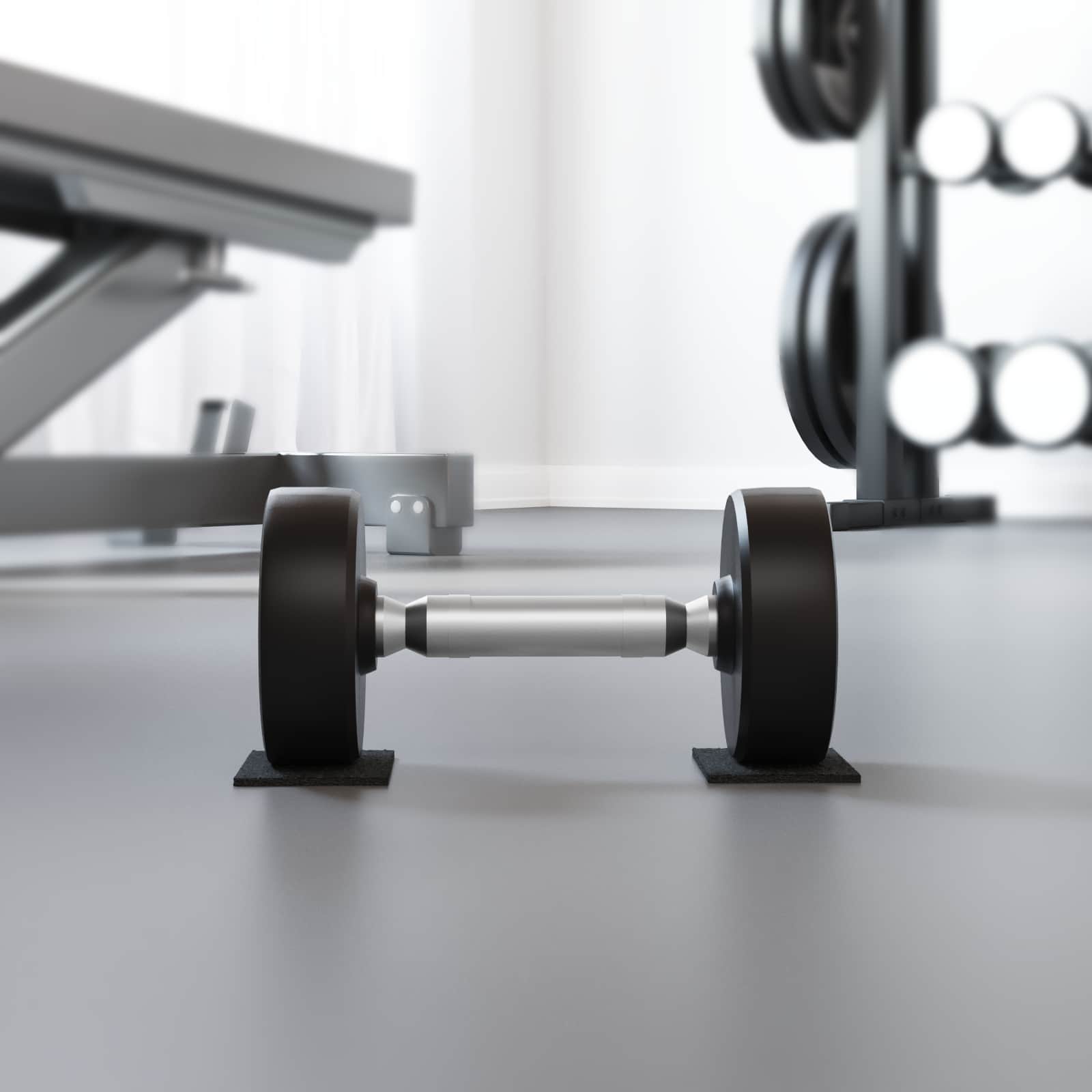 vidaXL Rubberen Pad Zwart Rubber