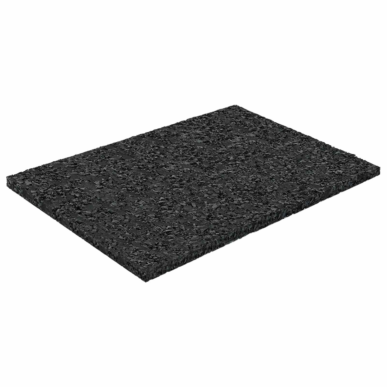 vidaXL Rubberen Pad Zwart Rubber