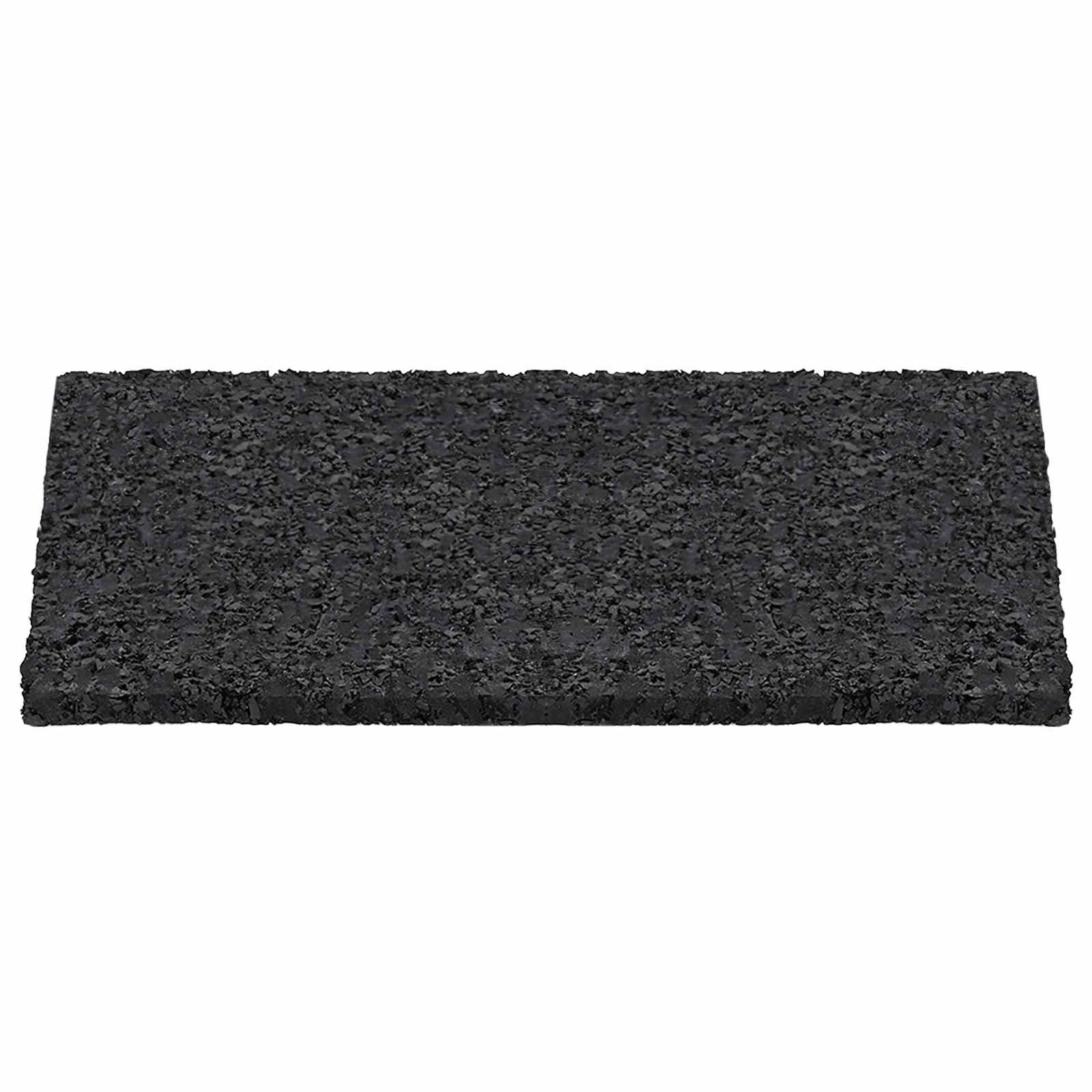 vidaXL Rubberen Pad Zwart Rubber