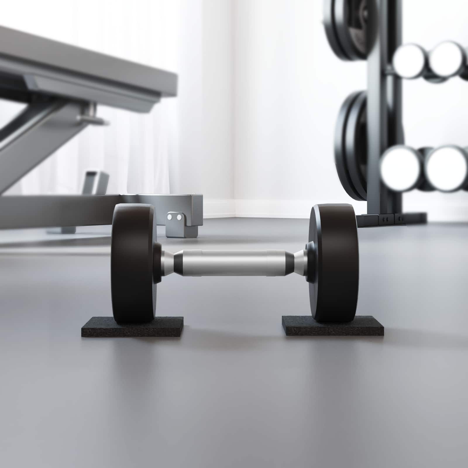 vidaXL Rubberen Pad Zwart Rubber
