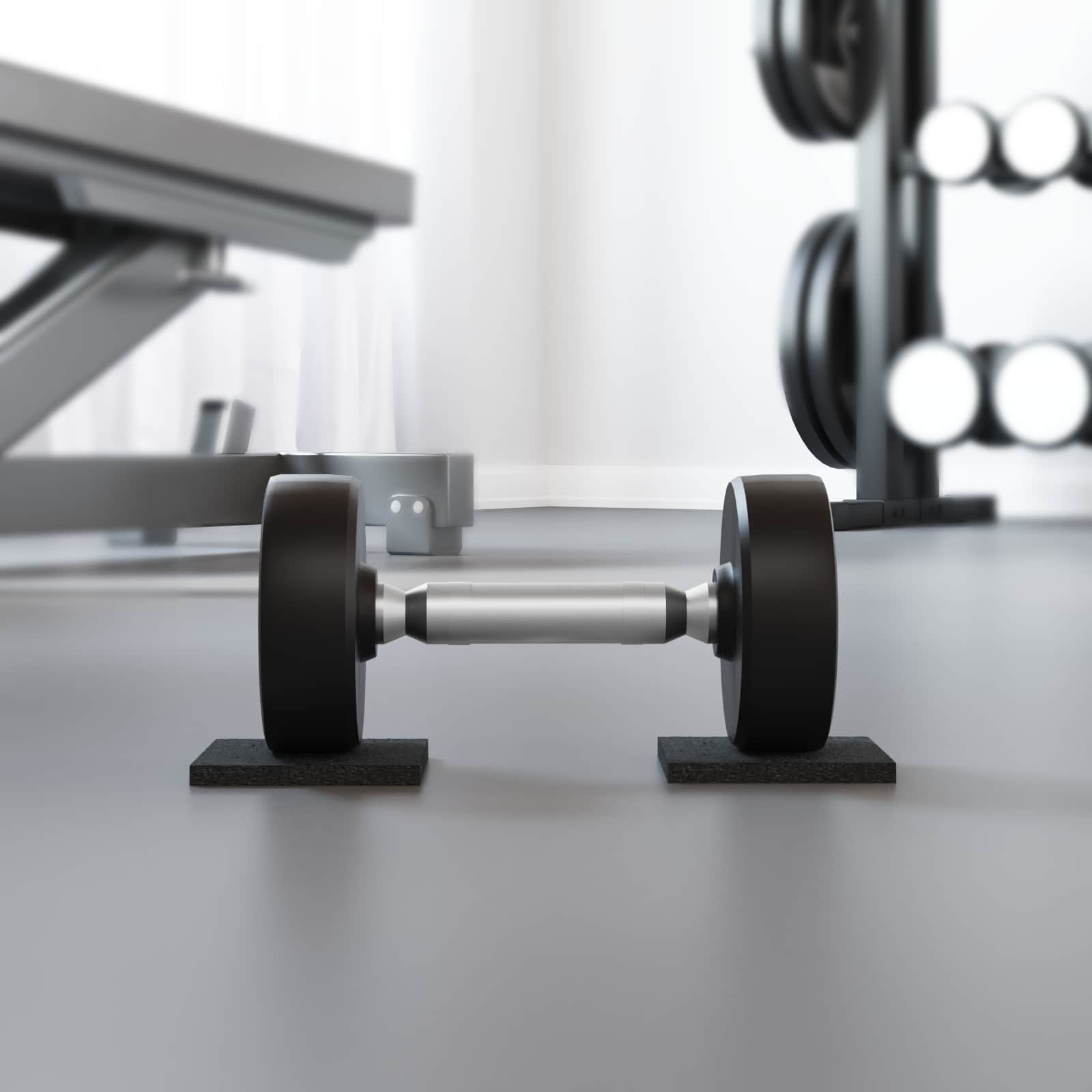 vidaXL Rubberen Pad Zwart Rubber
