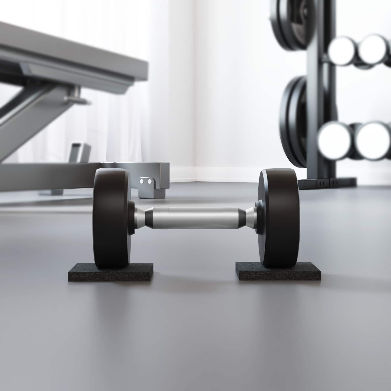 vidaXL Rubberen Pad Zwart Rubber