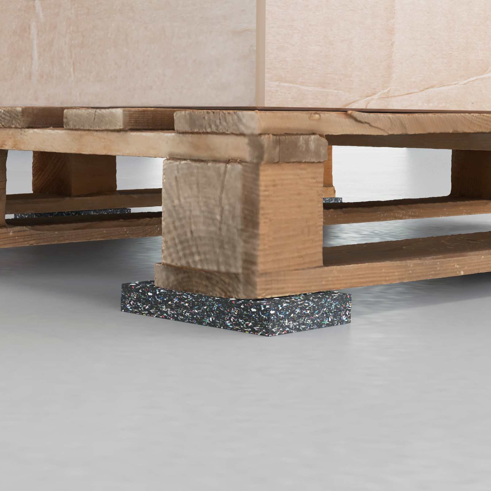 vidaXL Rubberen Roller Zwart Rubber