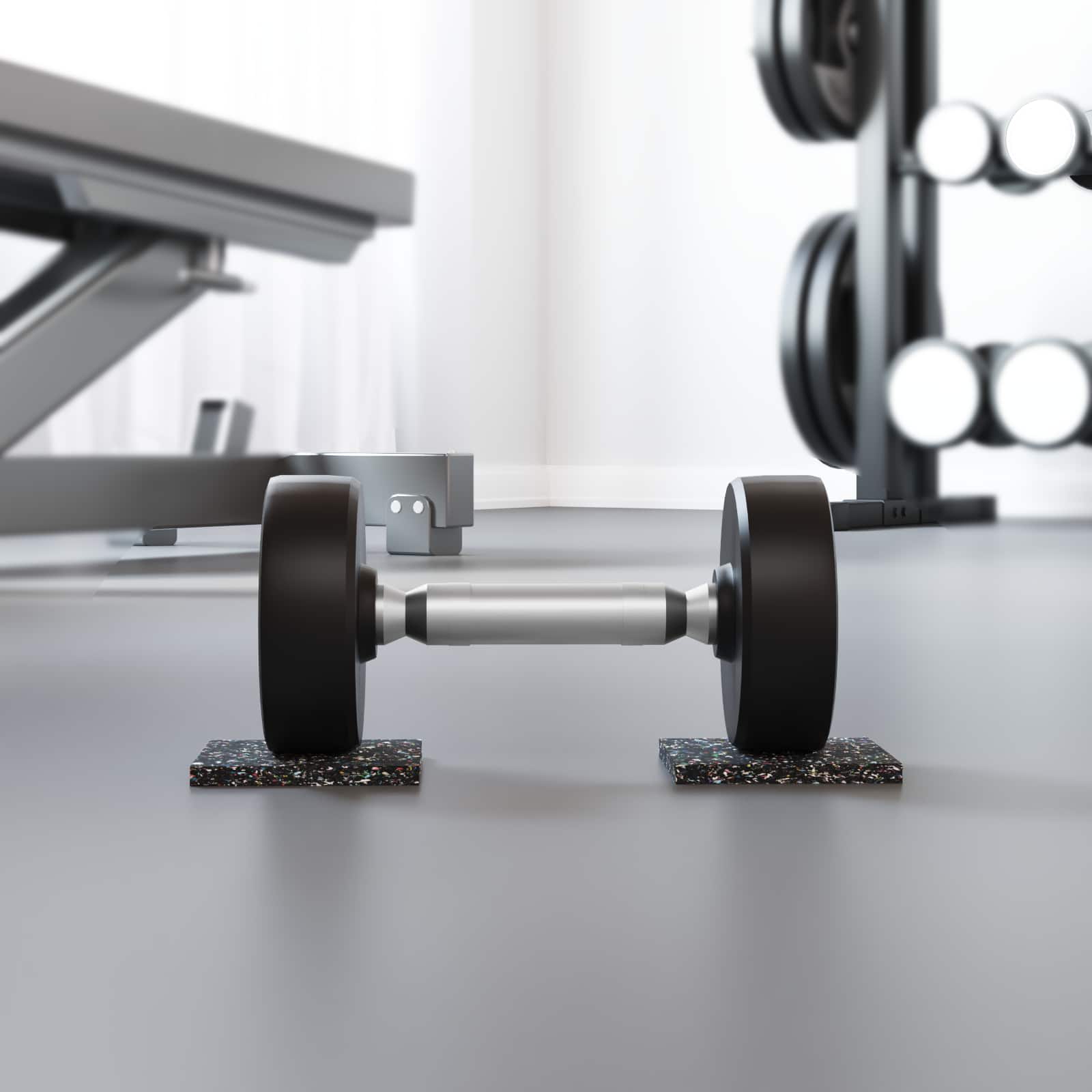 vidaXL Rubberen Roller Zwart Rubber