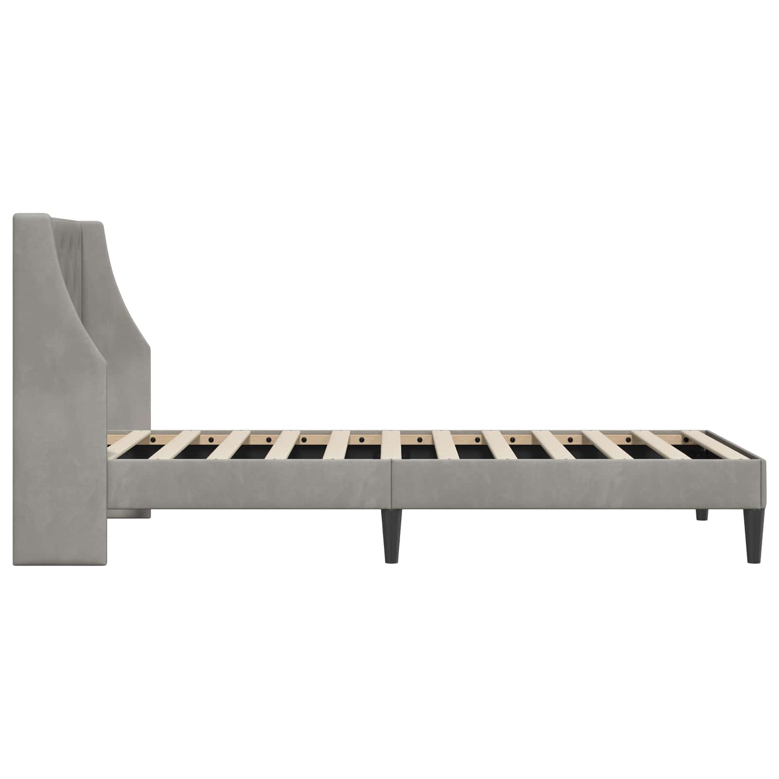 vidaXL Bedframe met hoofdeinde Roze 90 x 190 cm Fluweel