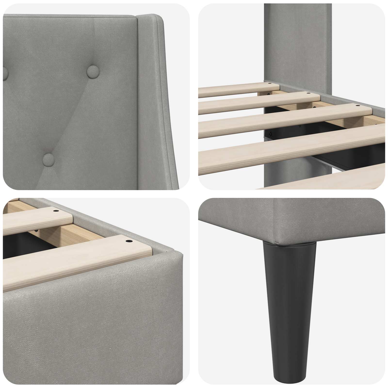 vidaXL Bedframe met hoofdeinde Roze 90 x 190 cm Fluweel