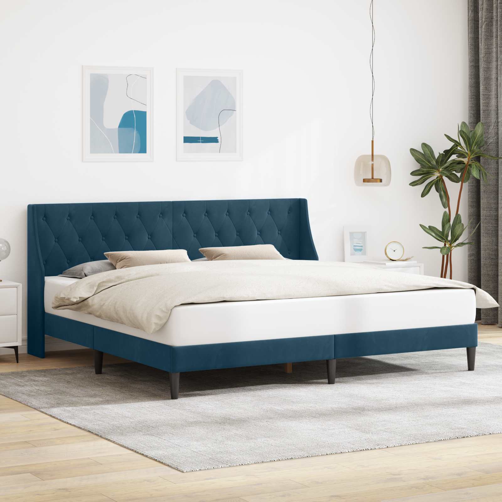 vidaXL Bedframe met hoofdeinde Roze 90 x 190 cm Fluweel