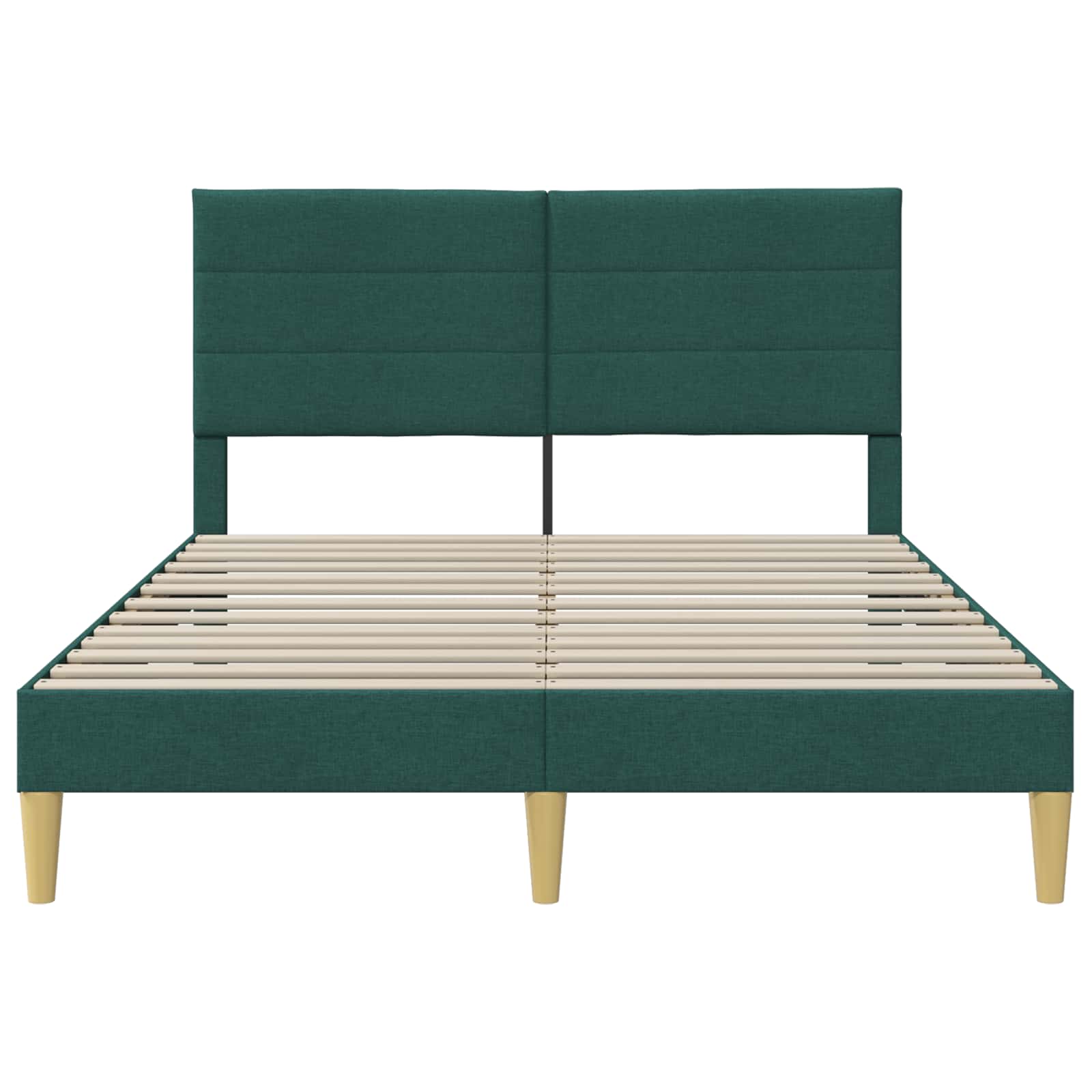 vidaXL Bedframe met hoofdeinde Donkergrijs 137 x 190 cm Stof
