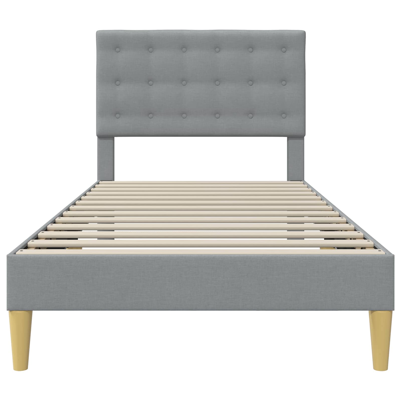 vidaXL Bedframe met hoofdeinde Donkergrijs 80 x 200 cm Stof