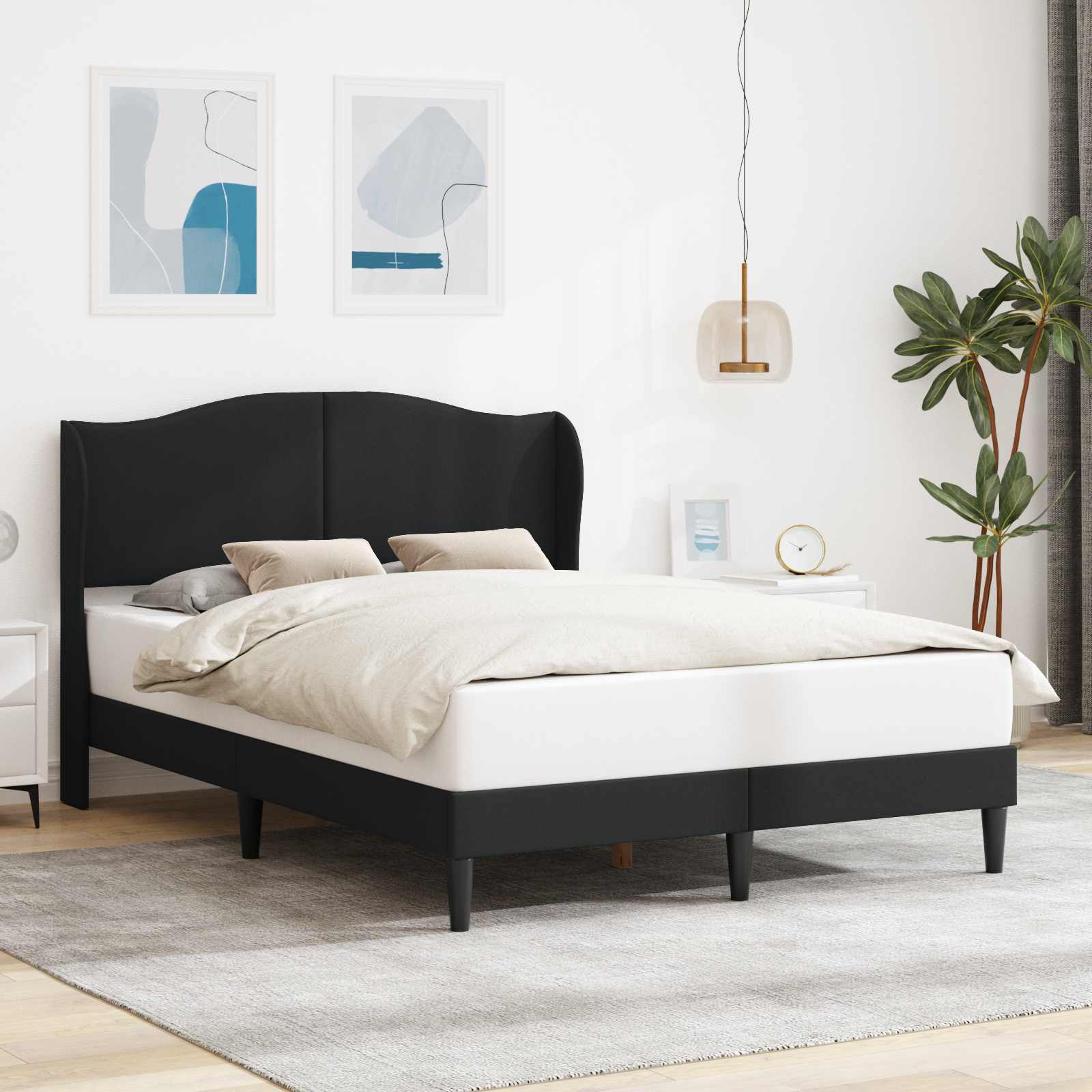 vidaXL Bedframe met hoofdeinde Grijs 80 x 200 cm Kunstleer