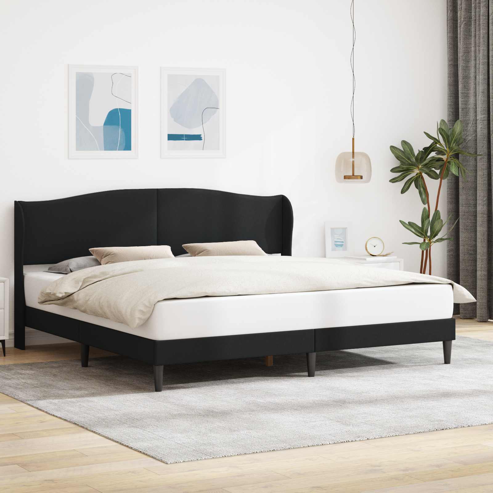 vidaXL Bedframe met hoofdeinde Grijs 80 x 200 cm Kunstleer