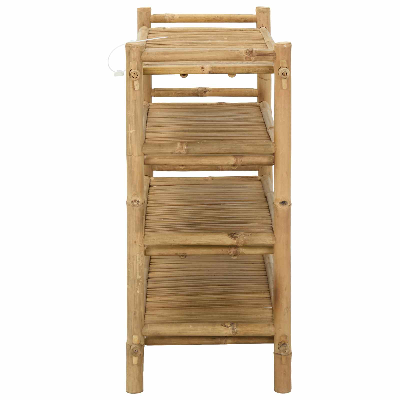 vidaXL Schoenenrek met plank Naturel 4-laags Bamboe
