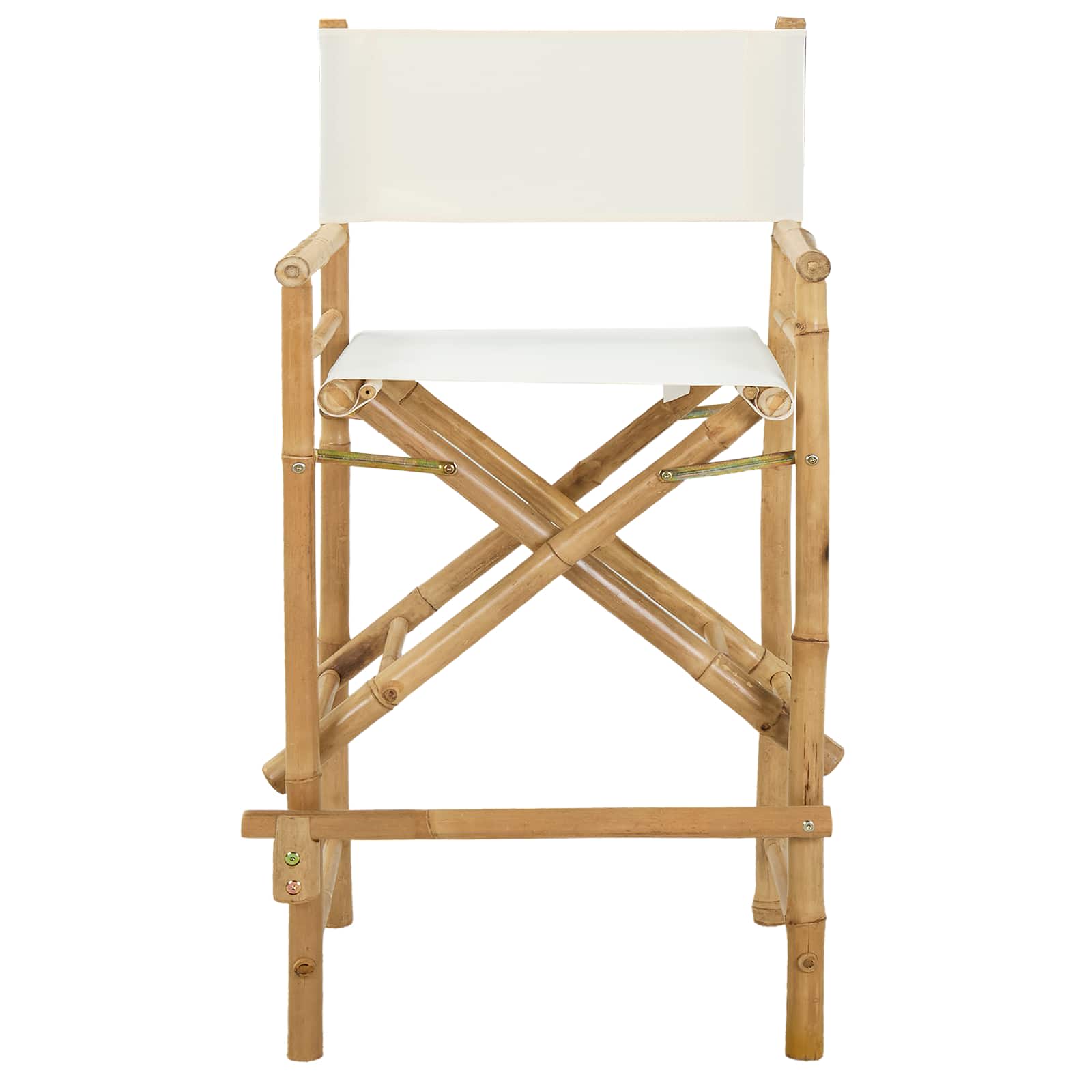 vidaXL Vouwbare Regisseursstoel 2 pcs Naturel 58 x 48 x 115 cm Bamboe