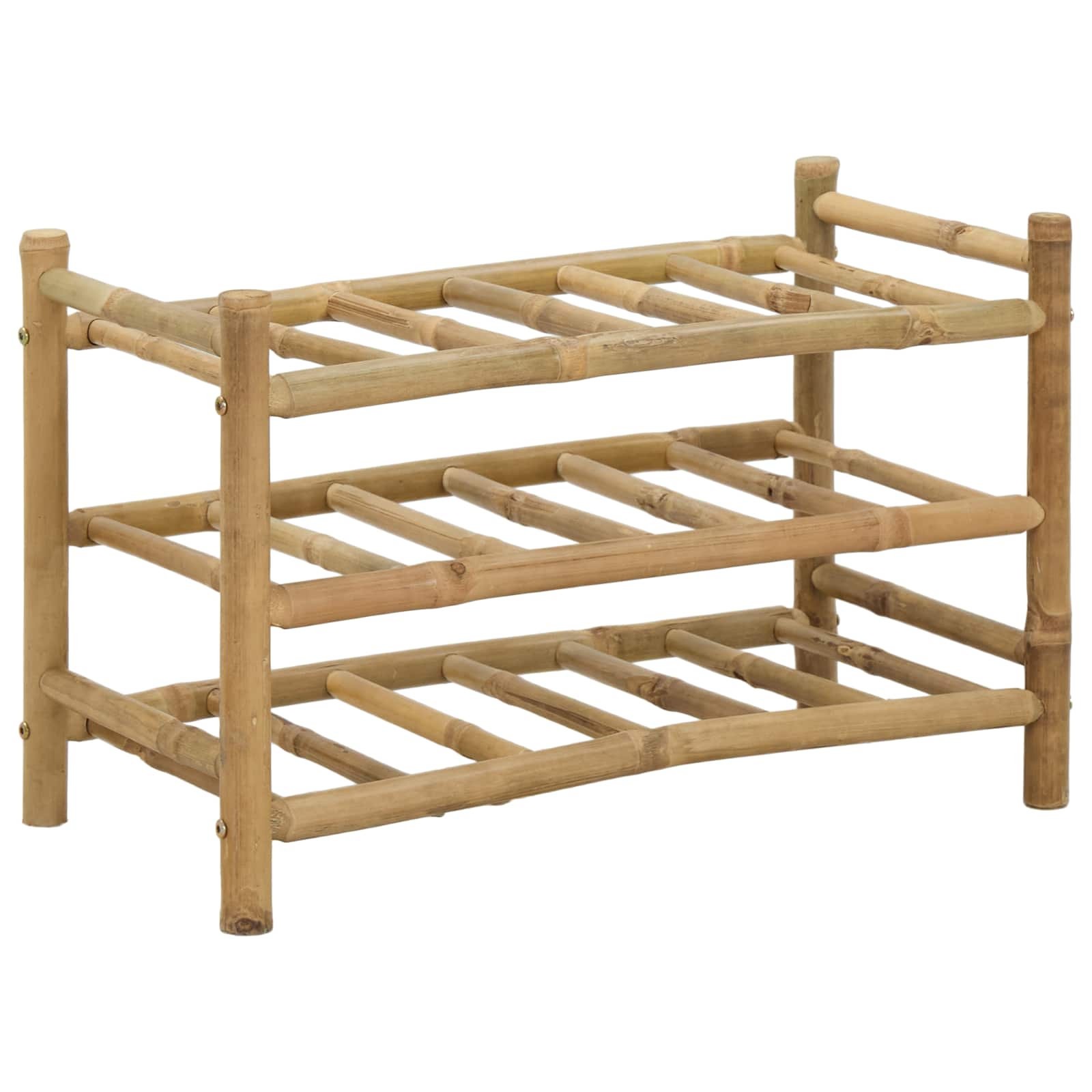 vidaXL Wijnrek Naturel 32,5 x 29,5 x 36 cm Bamboe