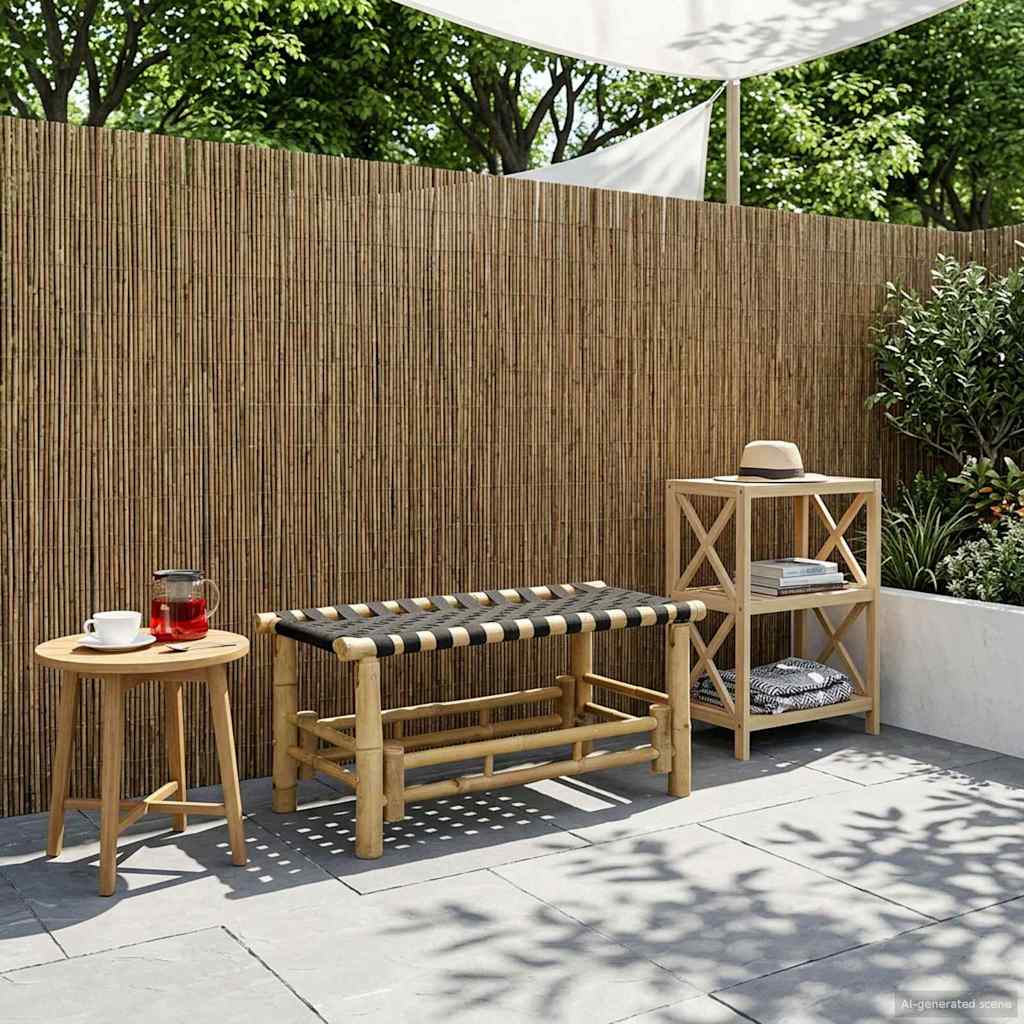 vidaXL Tuinbank Naturel 80 x 38 x 40 cm Bamboe