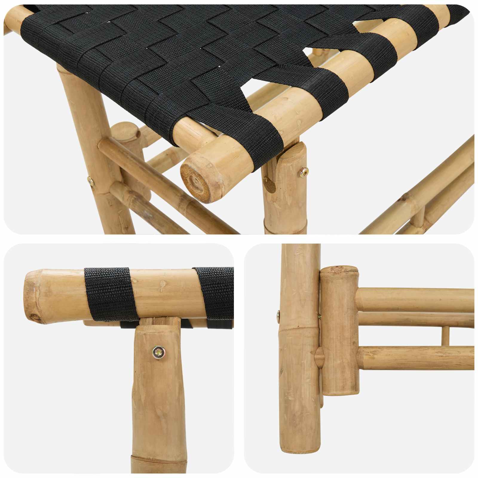 vidaXL Tuinbank Naturel 80 x 38 x 40 cm Bamboe