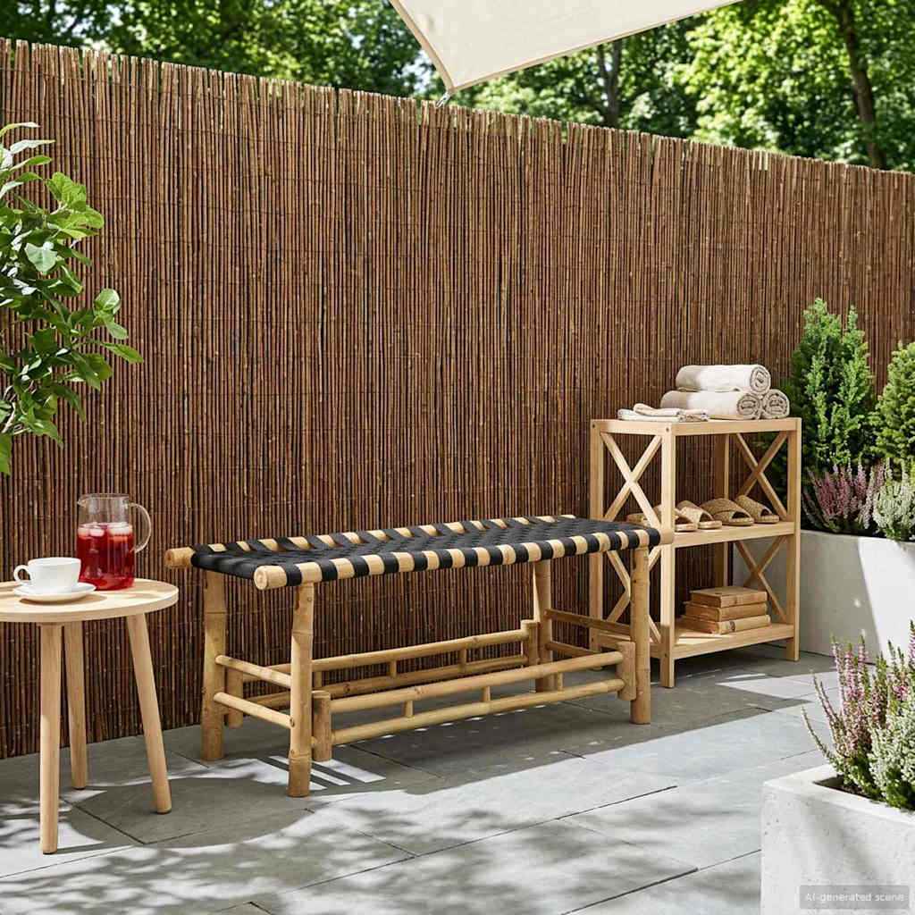 vidaXL Tuinbank Naturel 80 x 38 x 40 cm Bamboe