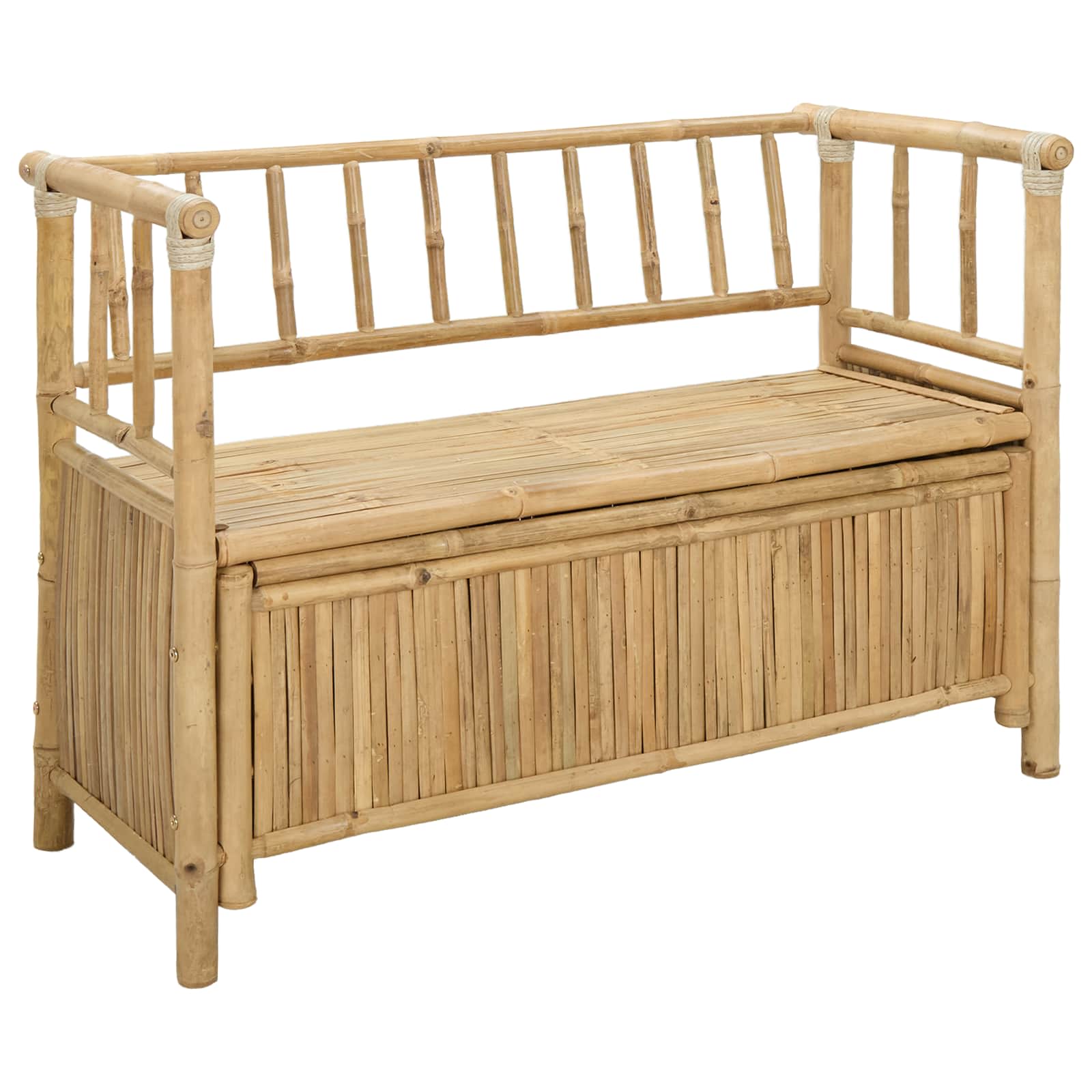 vidaXL Tuinkast Bank Naturel 110 x 47 x 80 cm Bamboe
