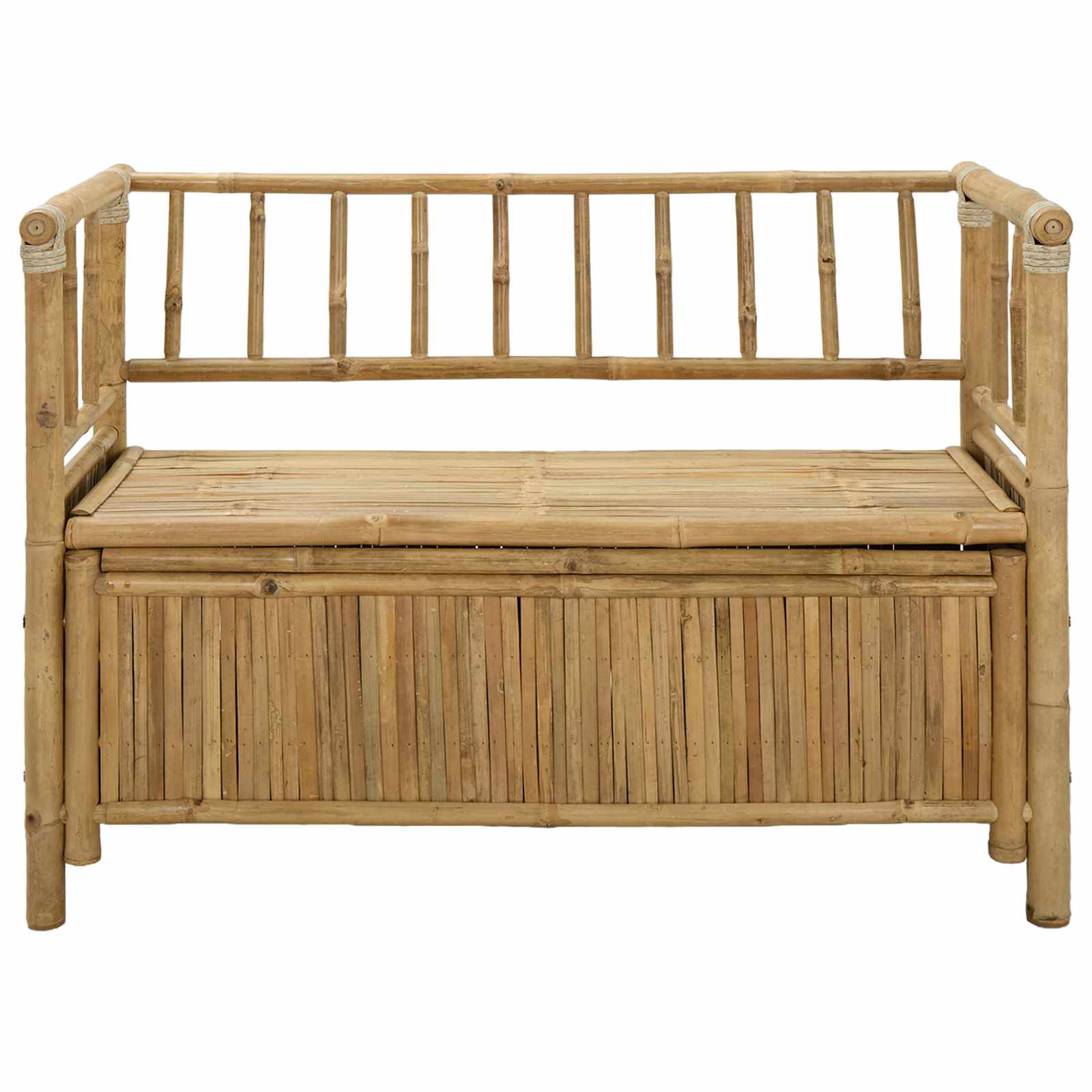 vidaXL Tuinkast Bank Naturel 110 x 47 x 80 cm Bamboe
