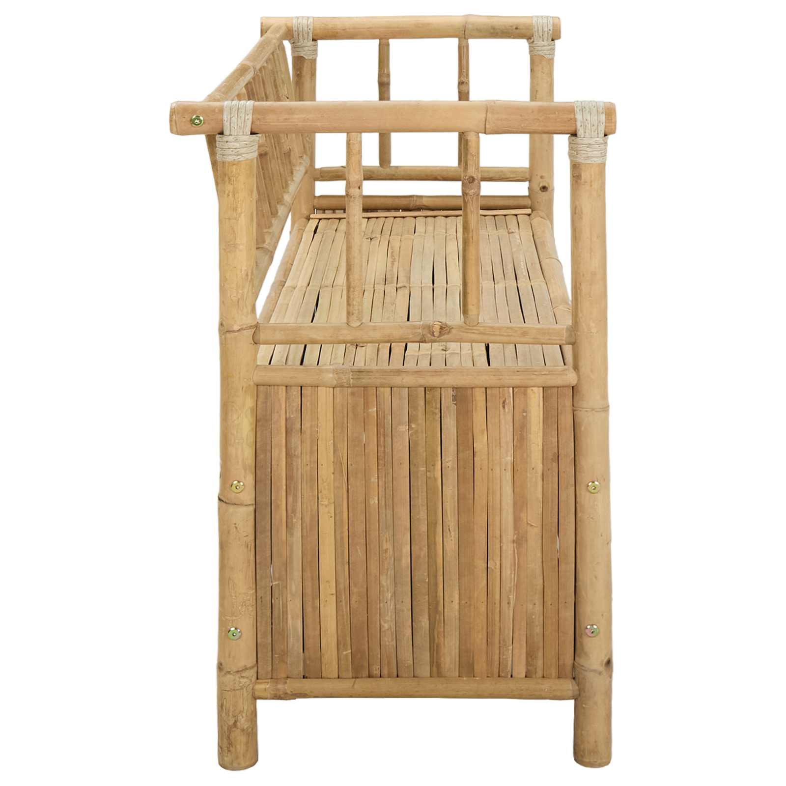 vidaXL Tuinkast Bank Naturel 110 x 47 x 80 cm Bamboe