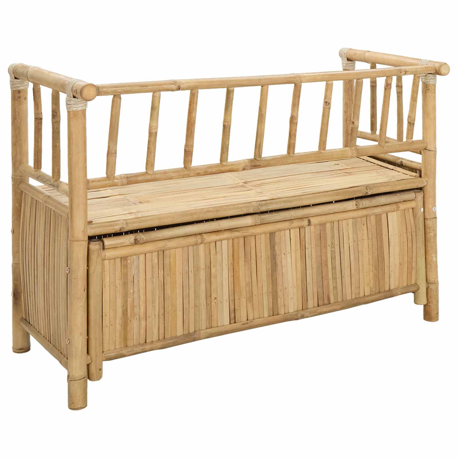 vidaXL Tuinkast Bank Naturel 110 x 47 x 80 cm Bamboe