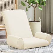 vidaXL Vloerstoel Crème 68 x 51 x 56 cm Grove Fluweel