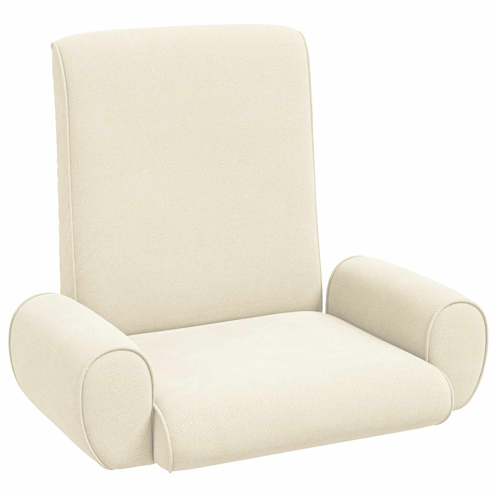 vidaXL Vloerstoel Crème 68 x 51 x 56 cm Grove Fluweel