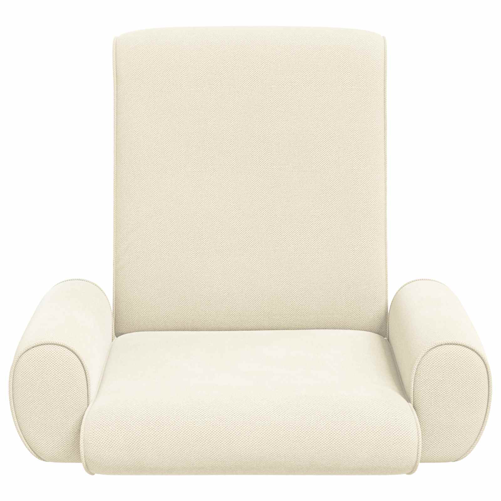 vidaXL Vloerstoel Crème 68 x 51 x 56 cm Grove Fluweel