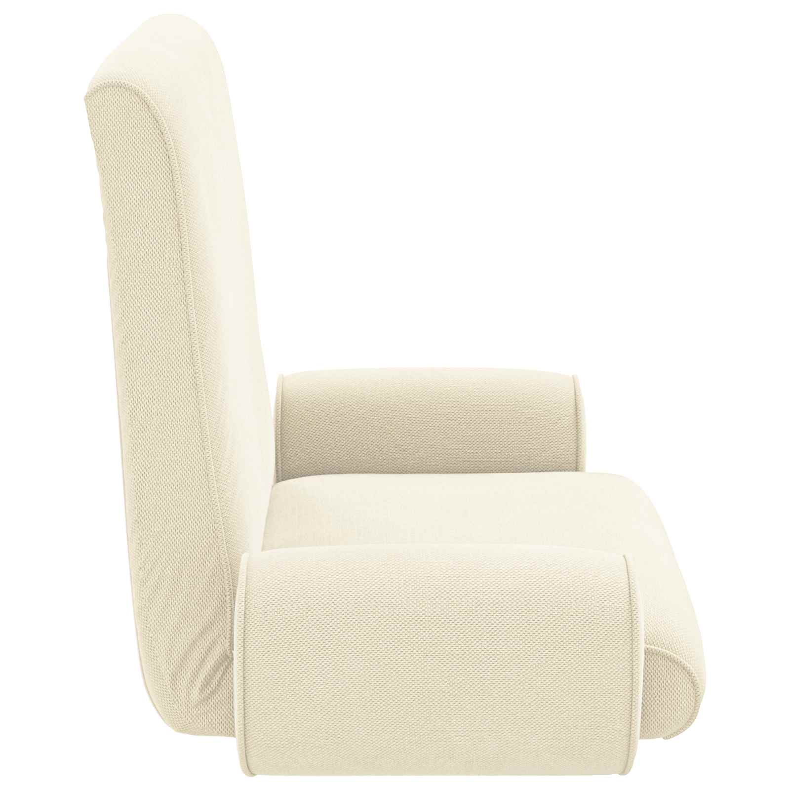 vidaXL Vloerstoel Crème 68 x 51 x 56 cm Grove Fluweel