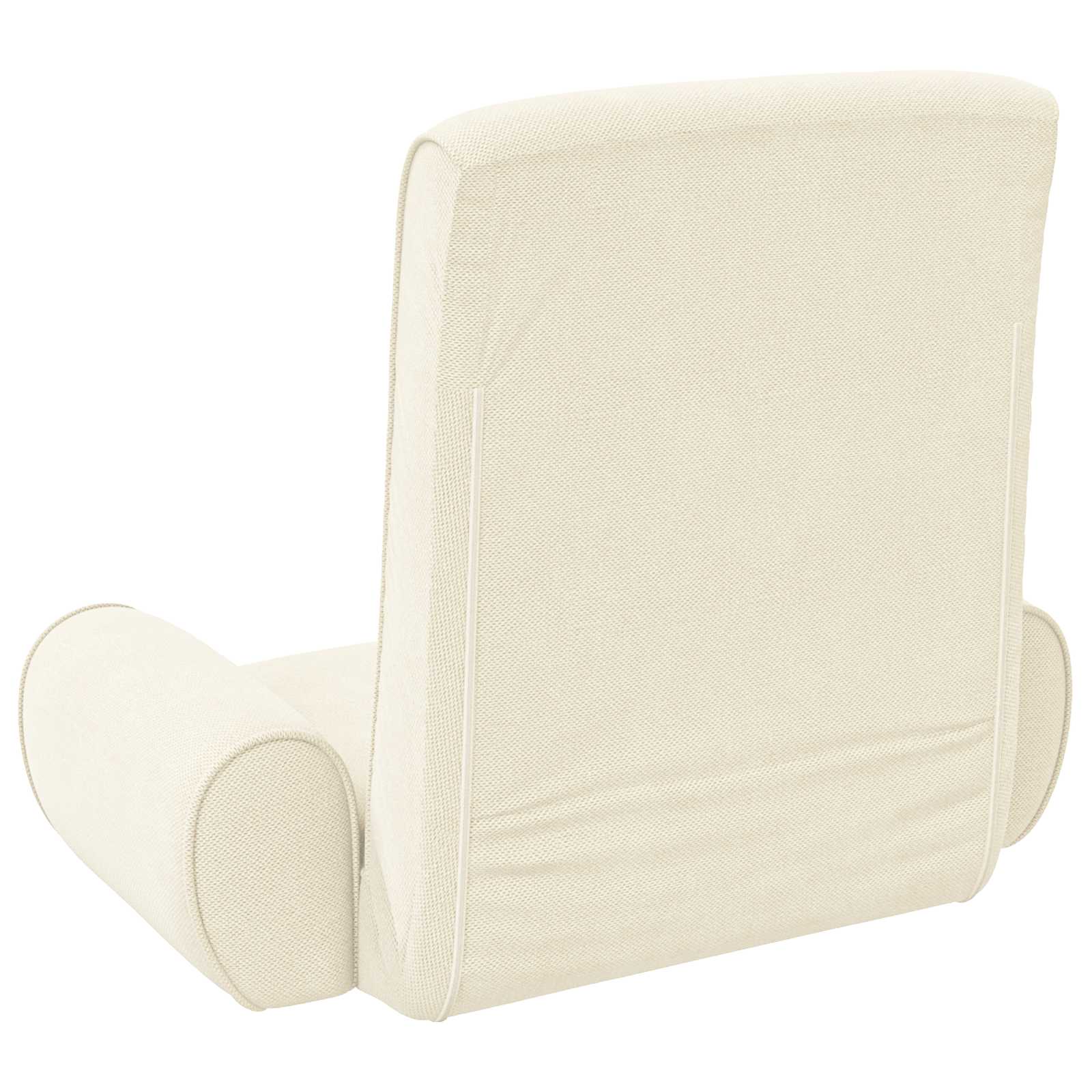 vidaXL Vloerstoel Crème 68 x 51 x 56 cm Grove Fluweel