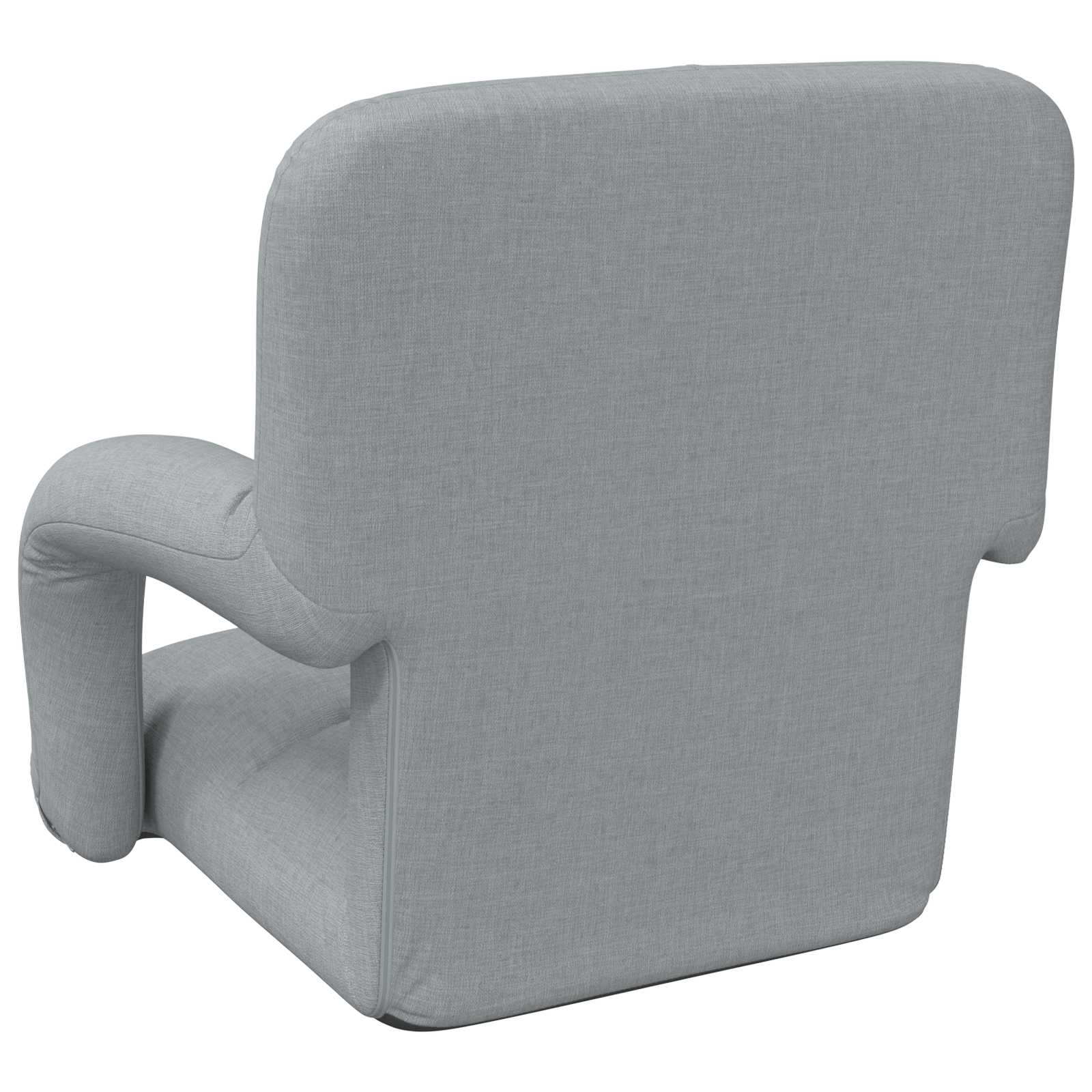 vidaXL Verstelbare vlo stoelen Lichtgrijs 58 x 62 x 58 cm Stof