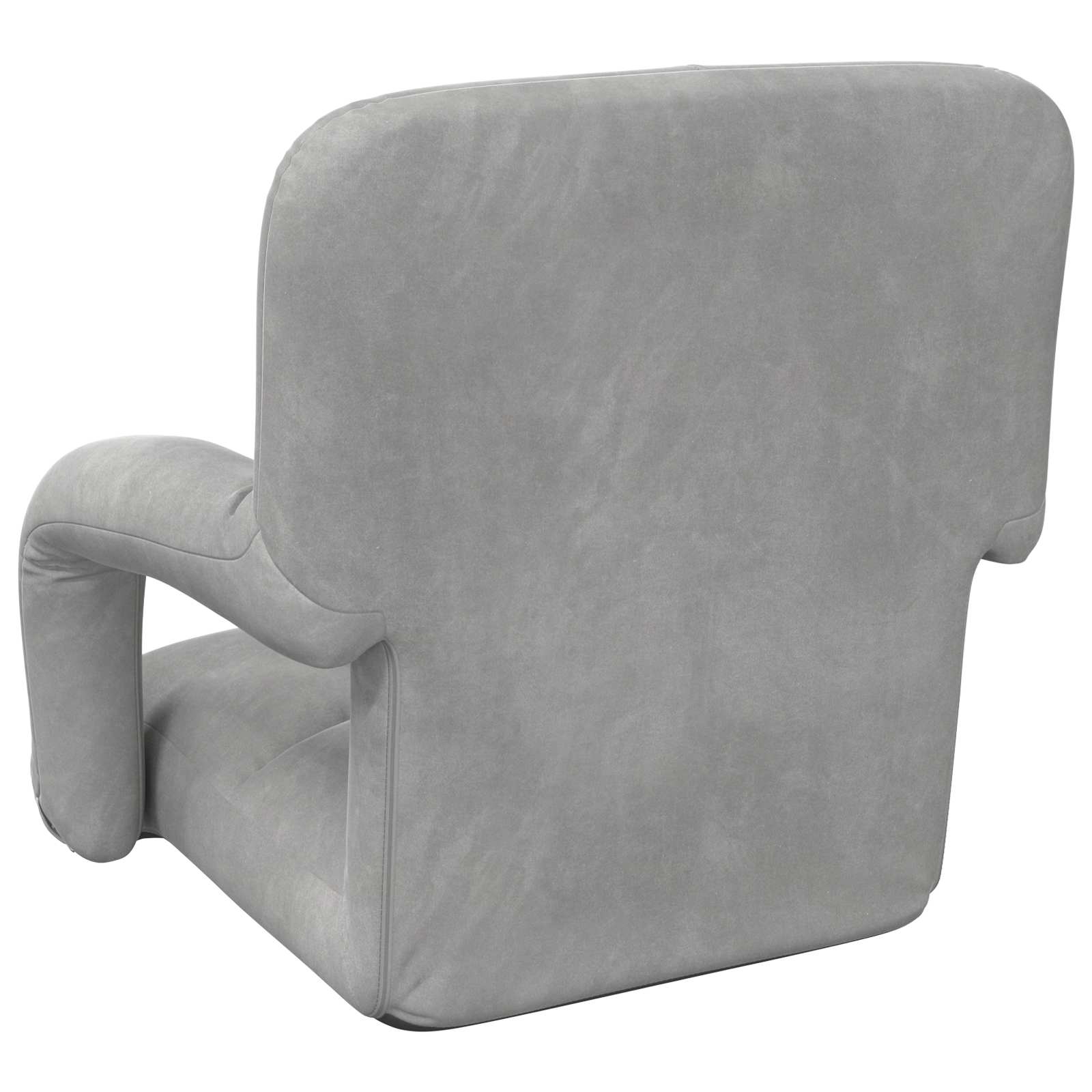 vidaXL Vloerstoel Lichtgrijs 58 x 62 x 58 cm Fluweel