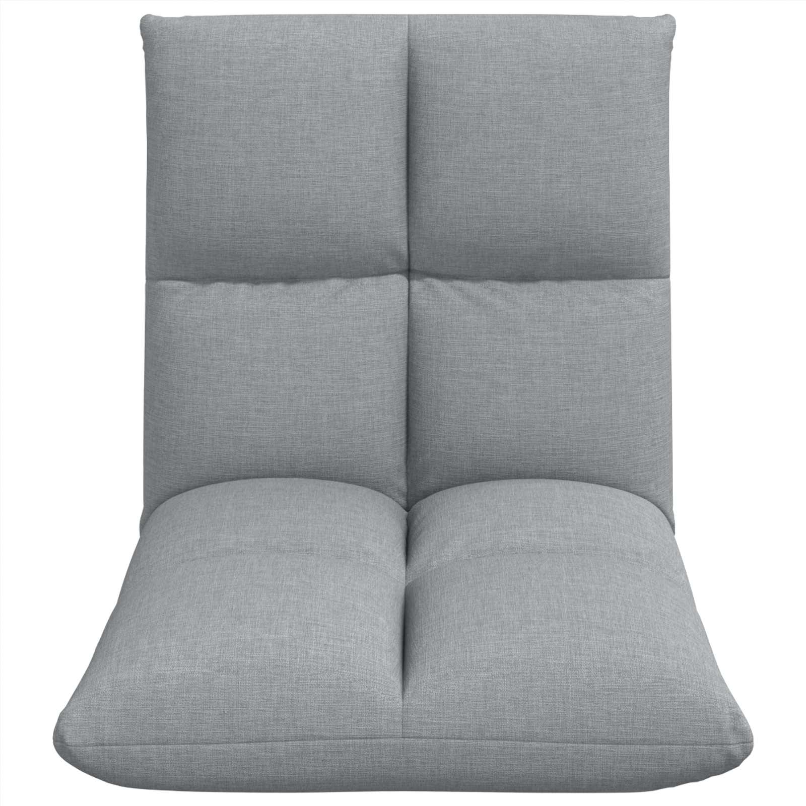 vidaXL Vloerstoel Lichtgrijs 50 x 61 x 57 cm Stof