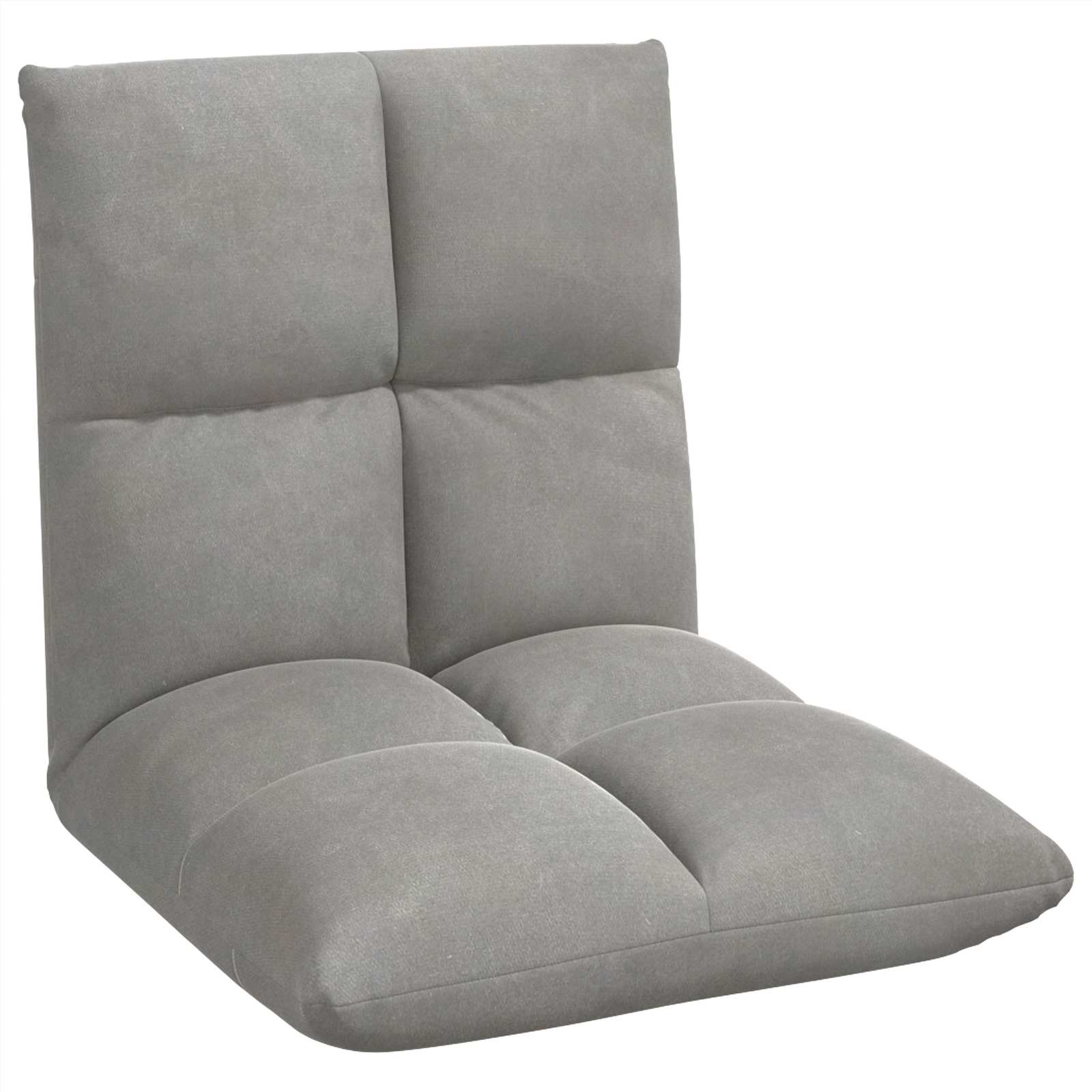 vidaXL Vloerstoel Donkergrijs 50 x 61 x 57 cm Fluweel