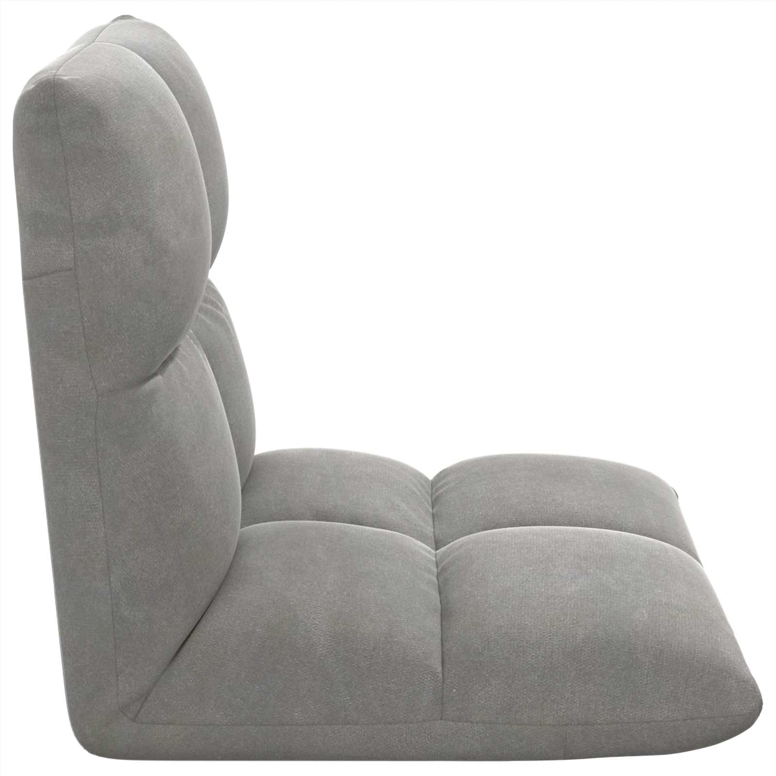 vidaXL Vloerstoel Donkergrijs 50 x 61 x 57 cm Fluweel