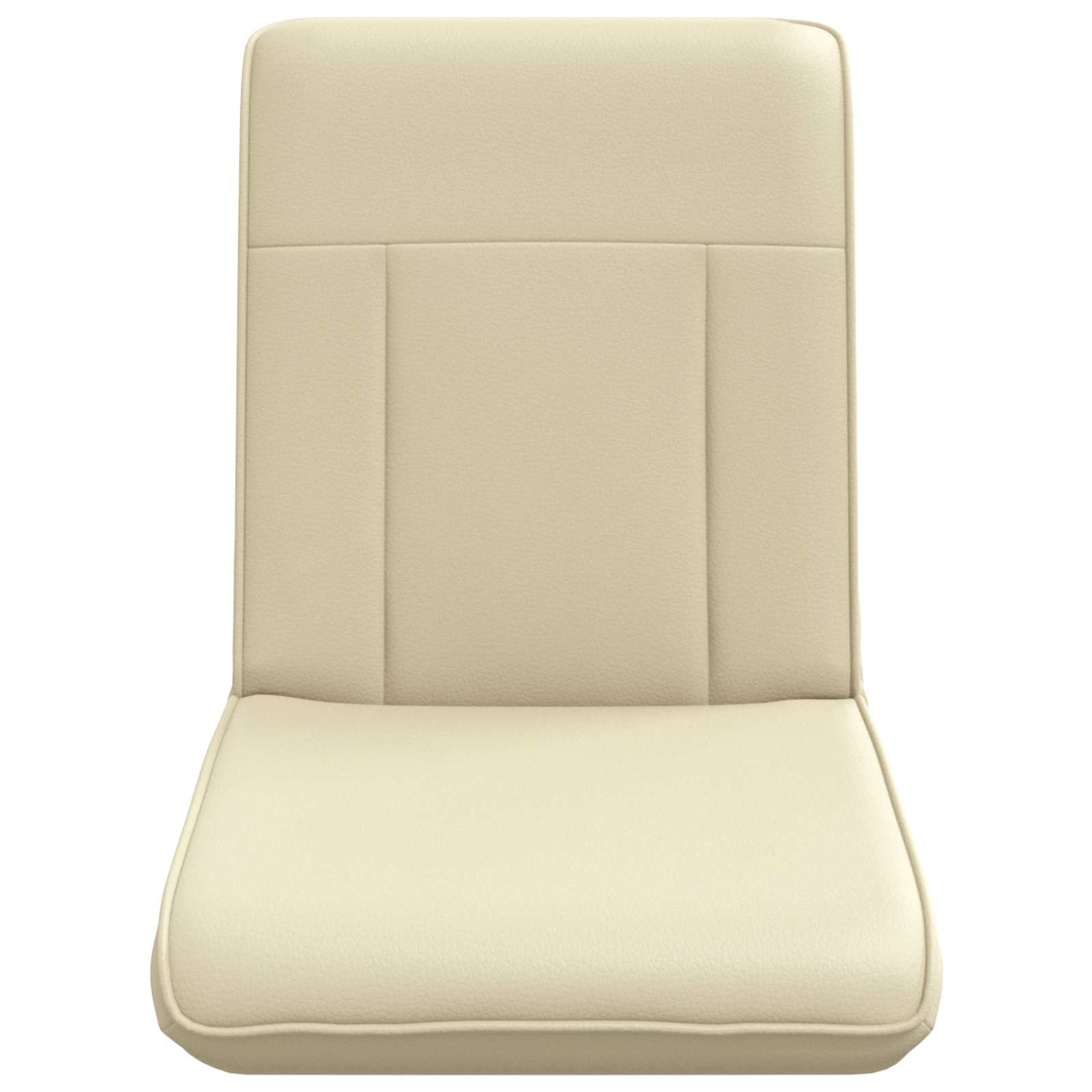 vidaXL Vloerstoel Crème 50 x 73 x 60 cm Nep Leer